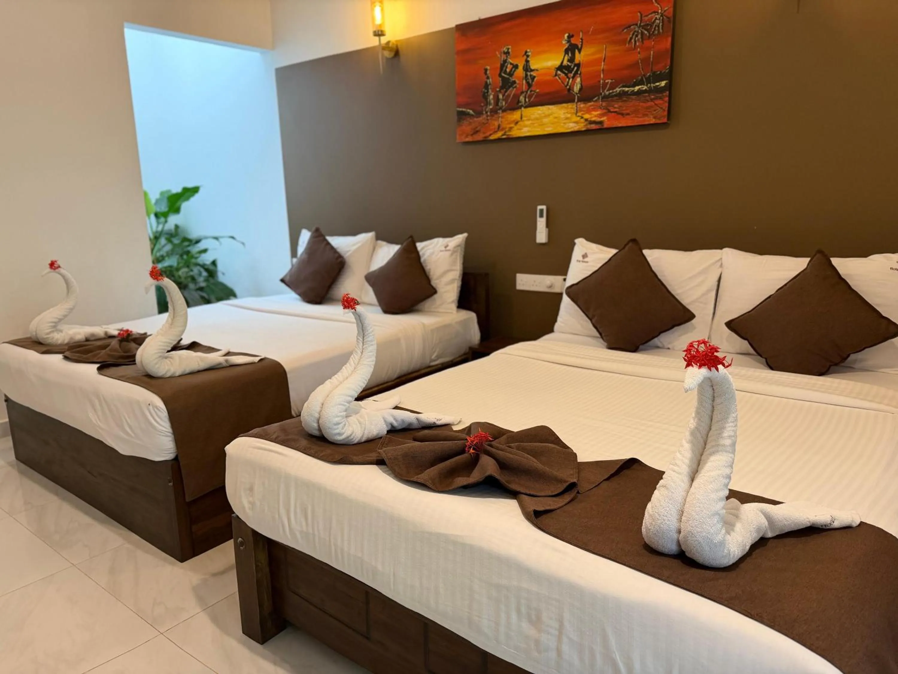 Bed in Hotel Heladiv