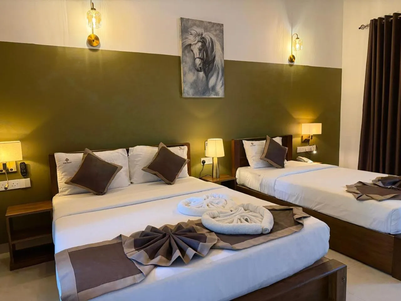 Bed in Hotel Heladiv