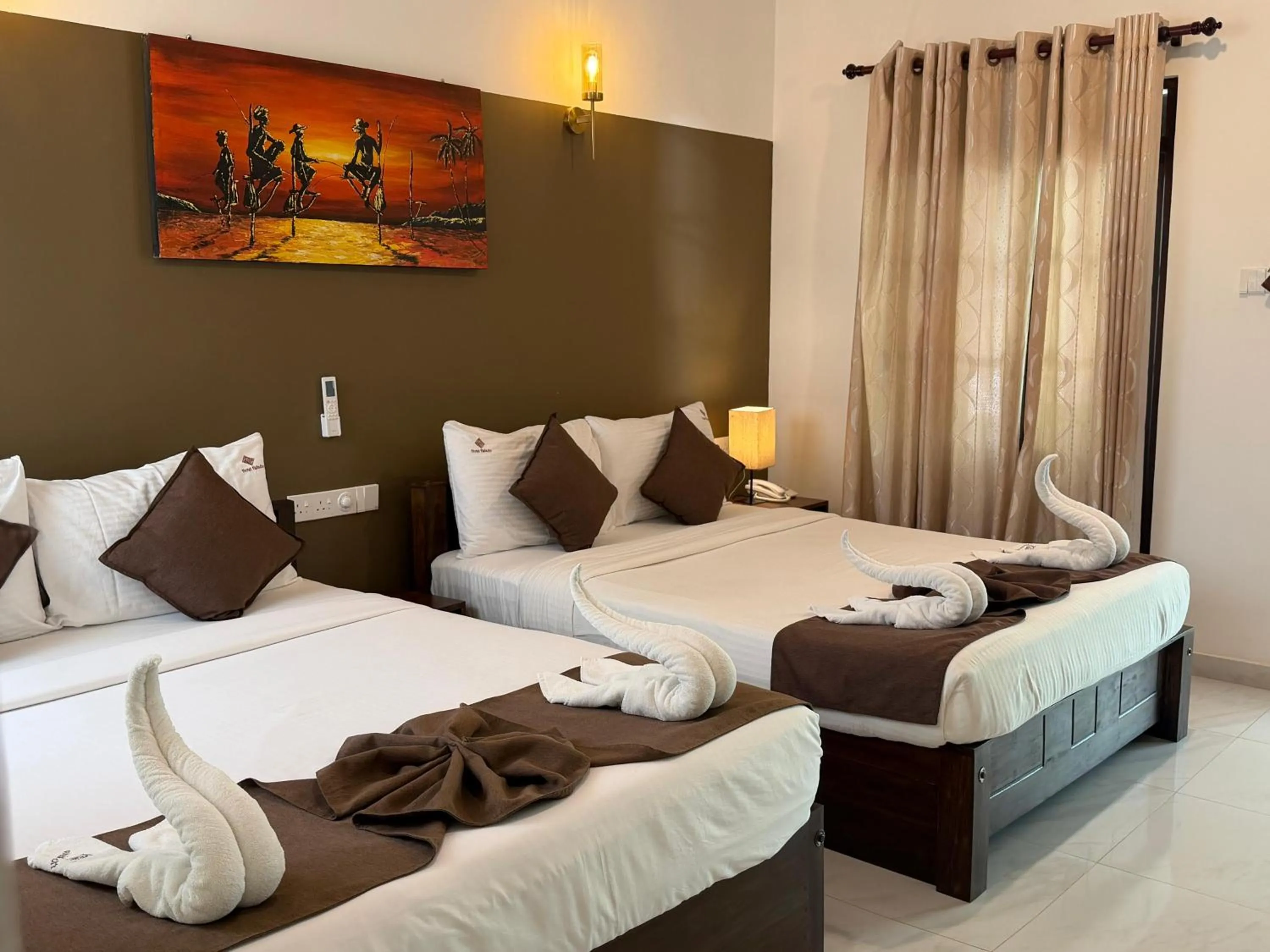 Bed in Hotel Heladiv