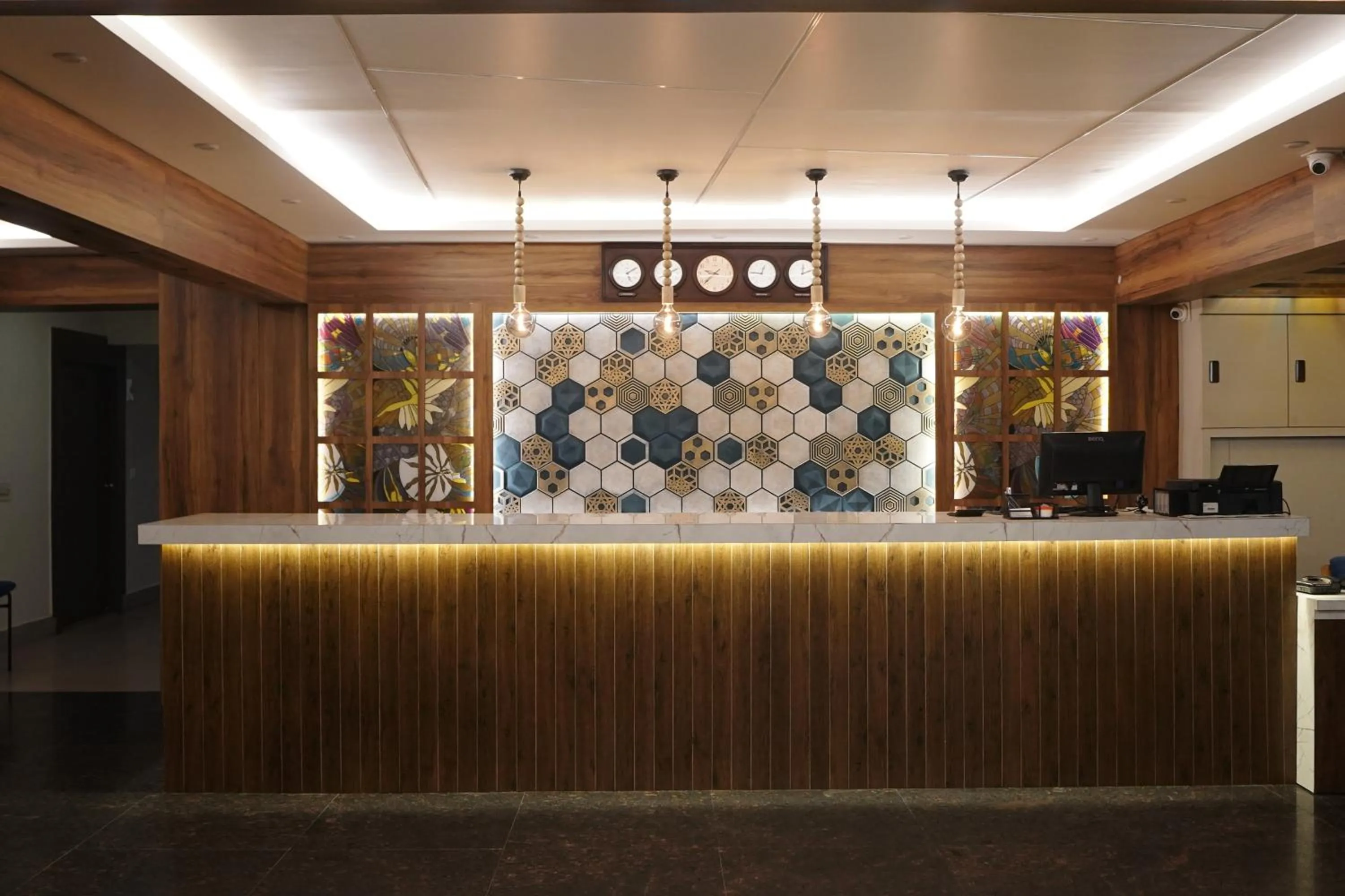 Lobby or reception in Luciya International Mysore