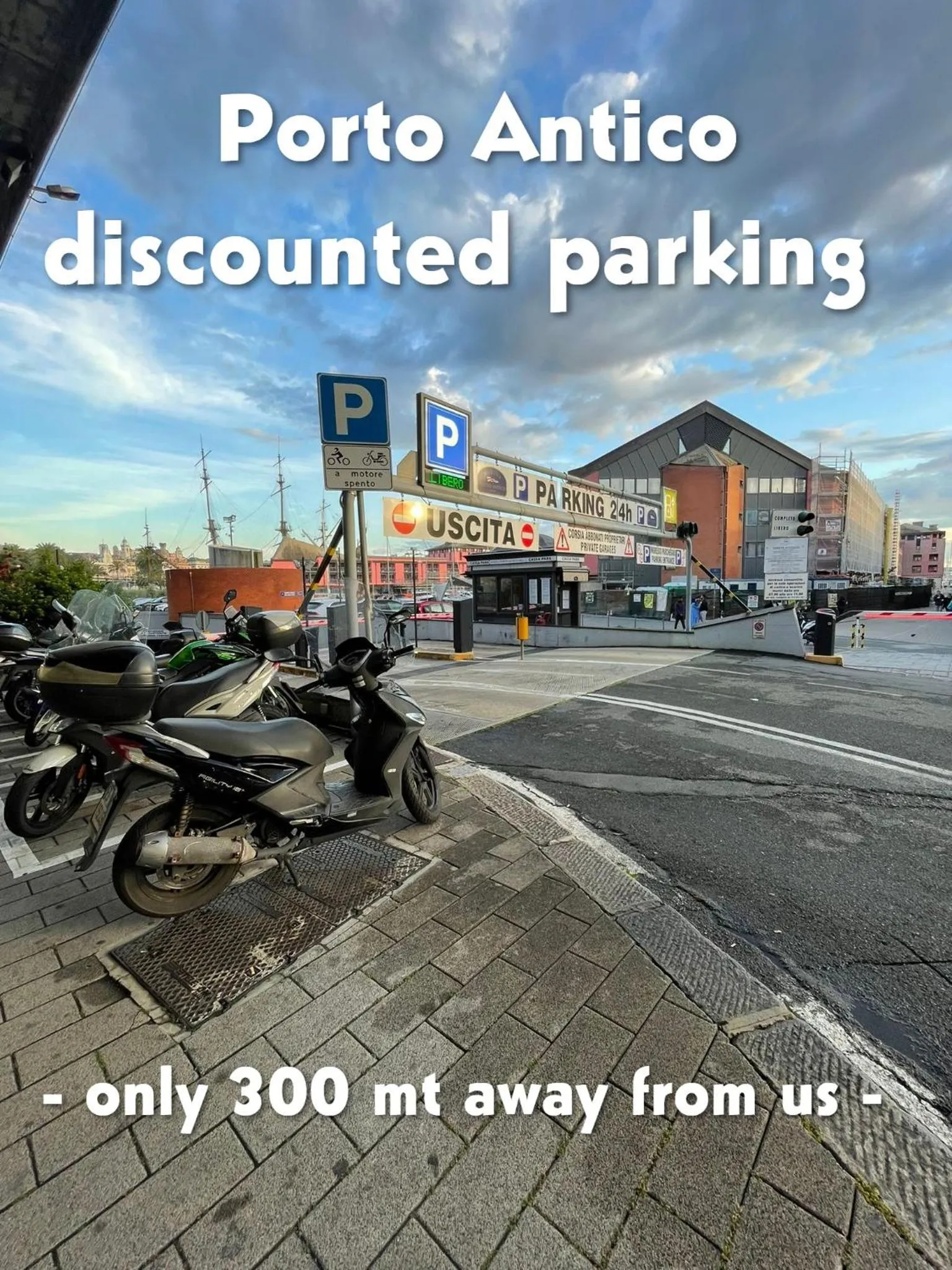 Parking in Genova Porto Antico Boutique Rooms