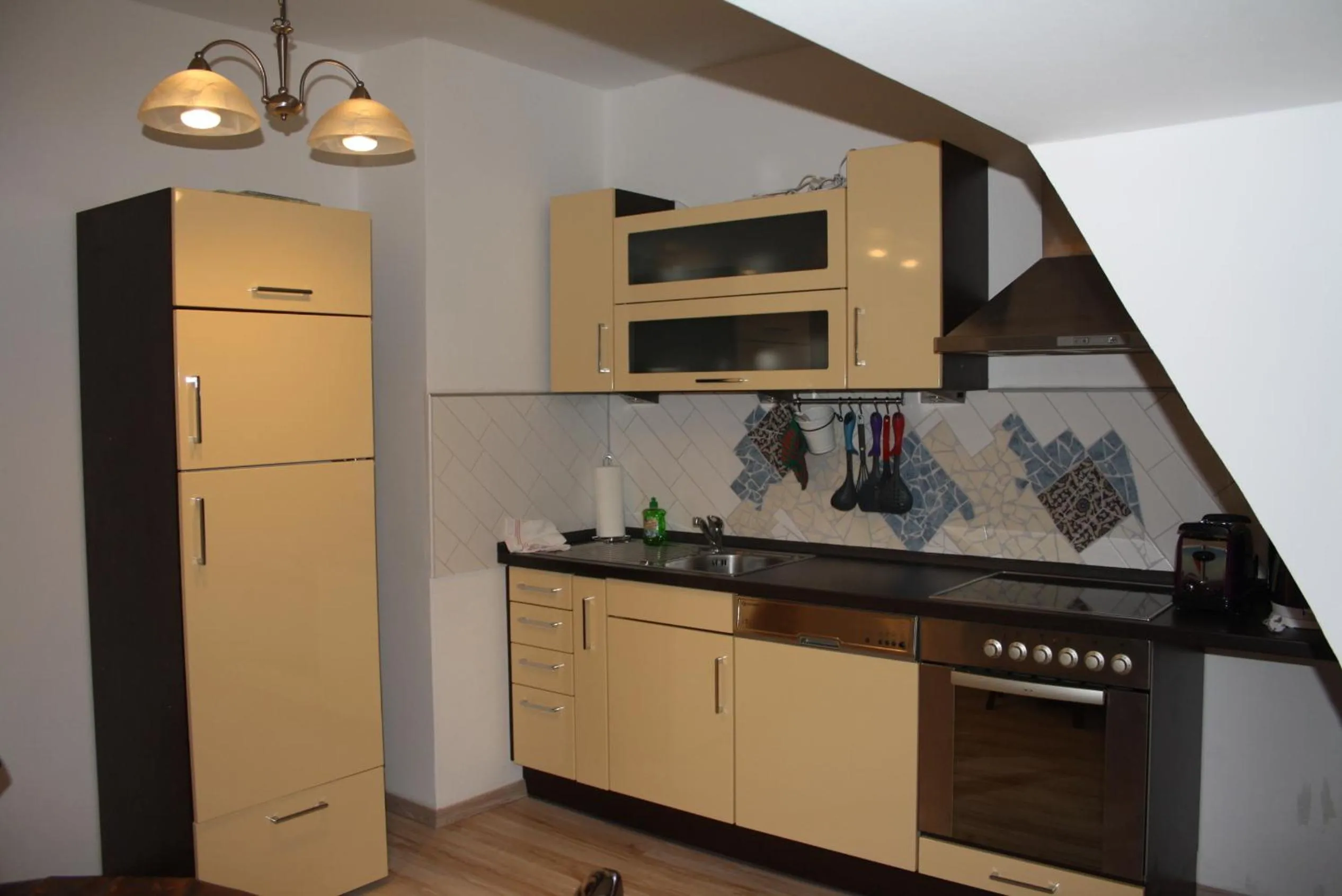 Kitchen or kitchenette in Apartments Villa del Arte