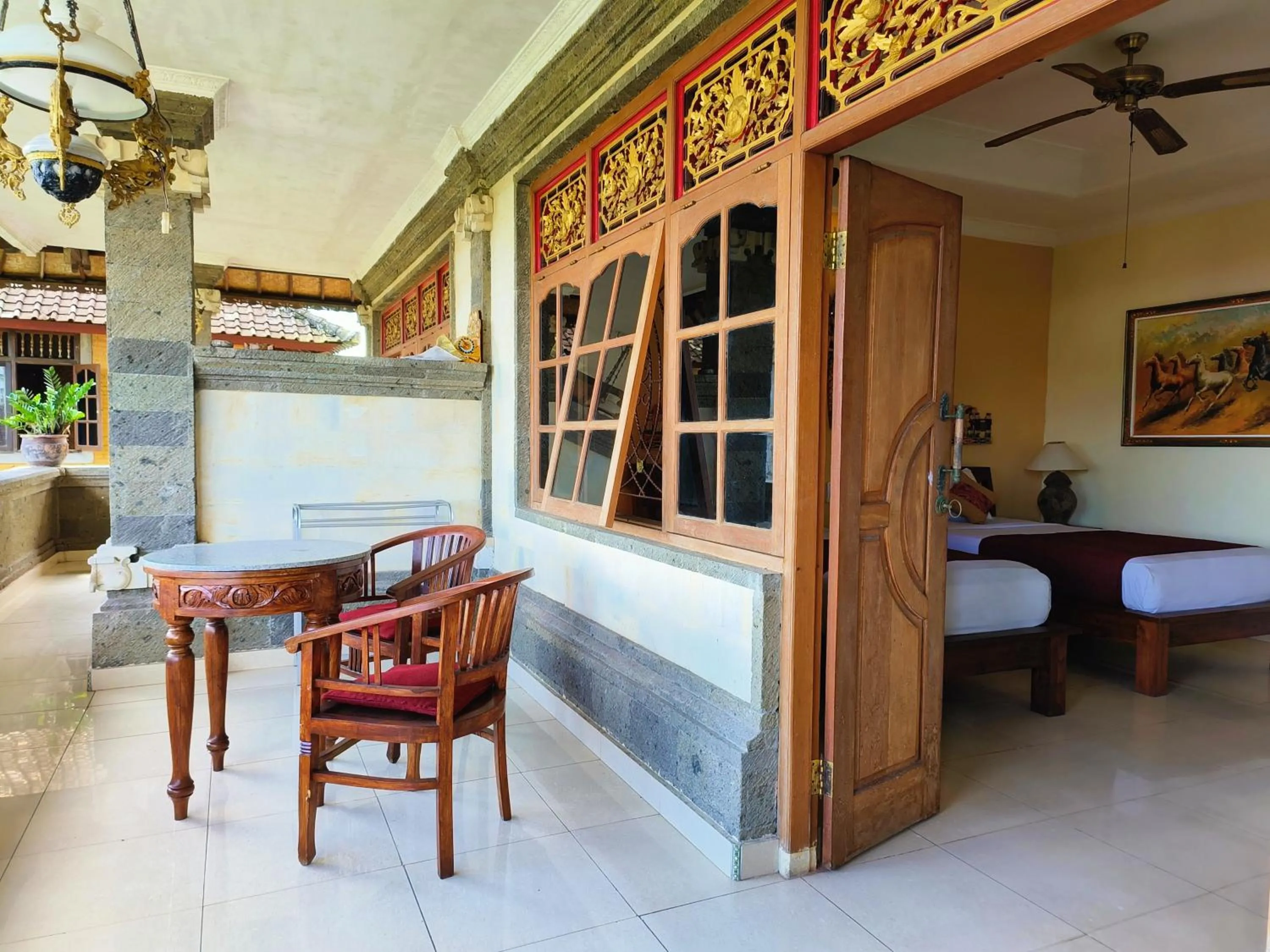 Balcony/Terrace, Bed in Warji House 2 Bisma