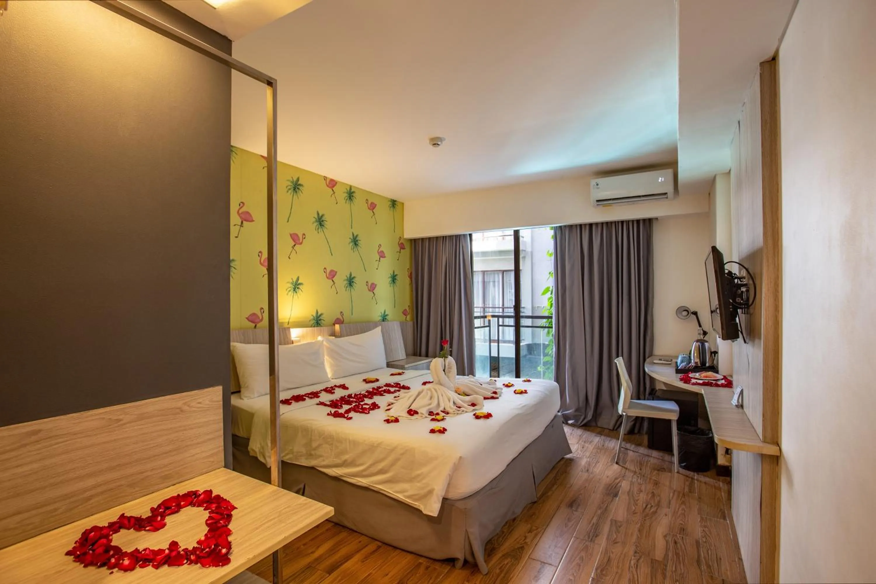 Bed in Liberta Seminyak Hotel