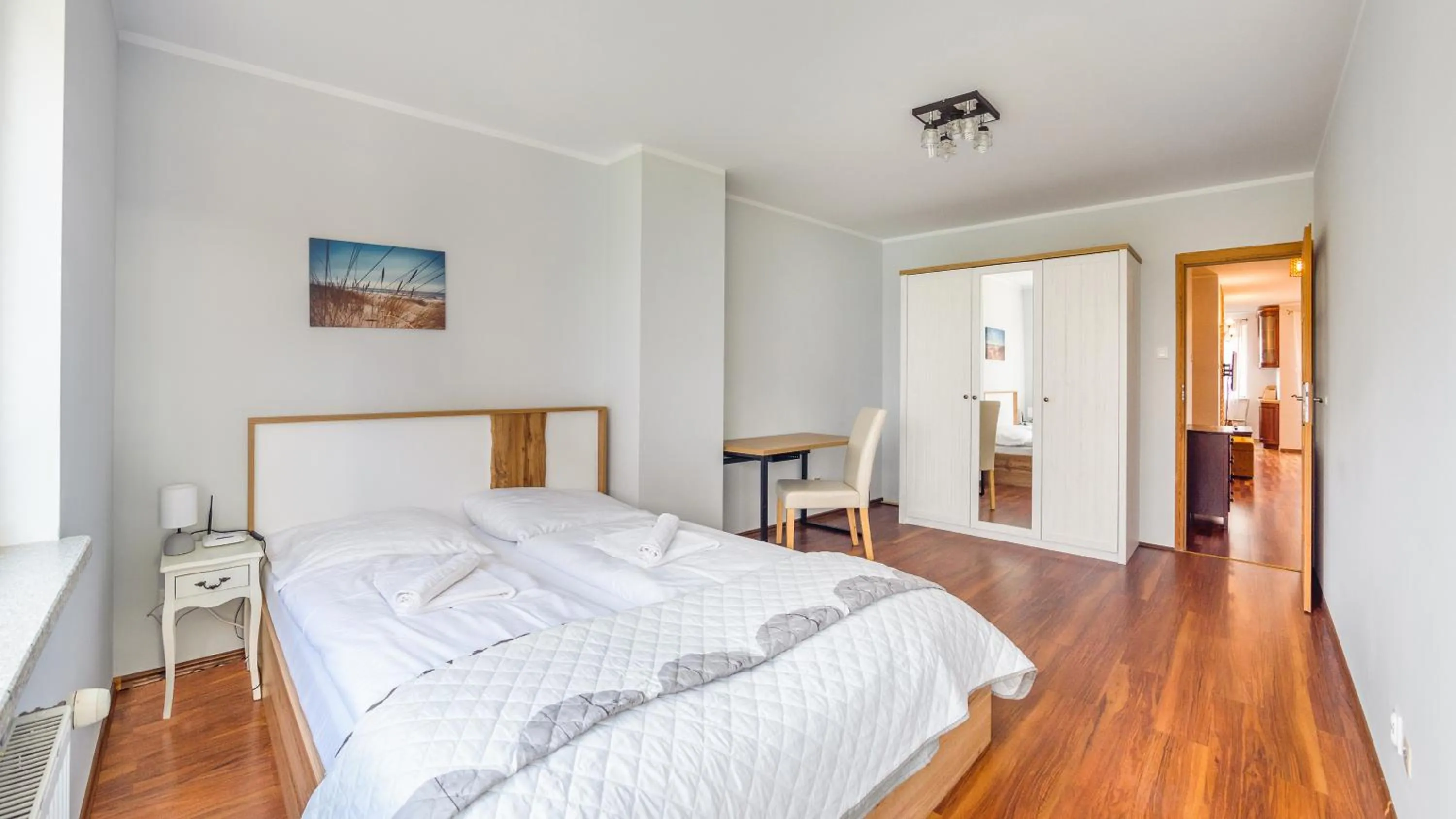 Bed in Kołobrzeg Jantar, Sun & Snow