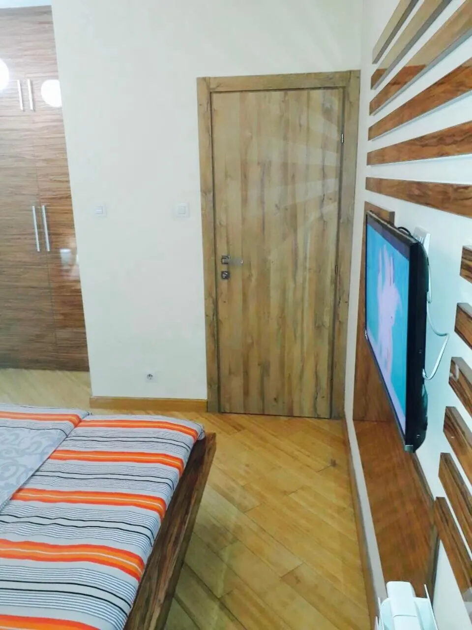 Bedroom, Bed in Vip apartment Beograd