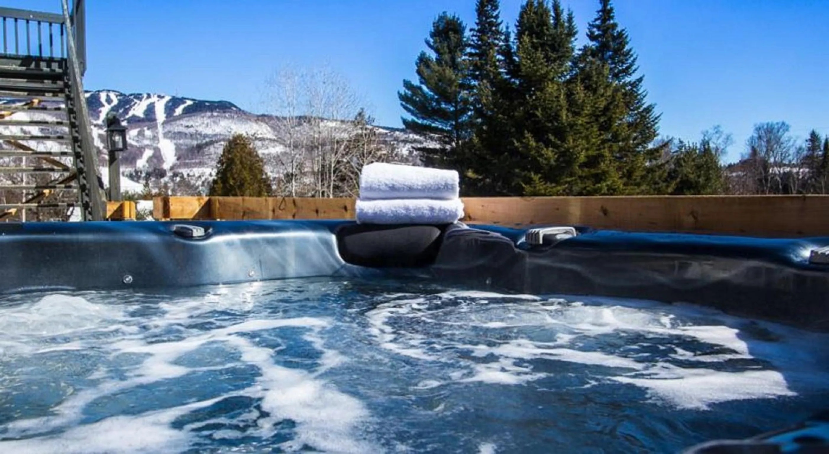 Hot Tub in Les Chalets Sauvignon