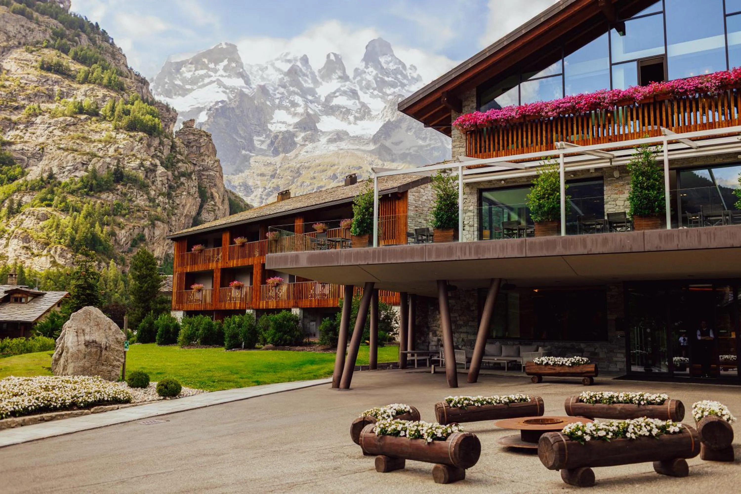 Property building in Grand Hotel Courmayeur Mont Blanc, by R Collection Hotels