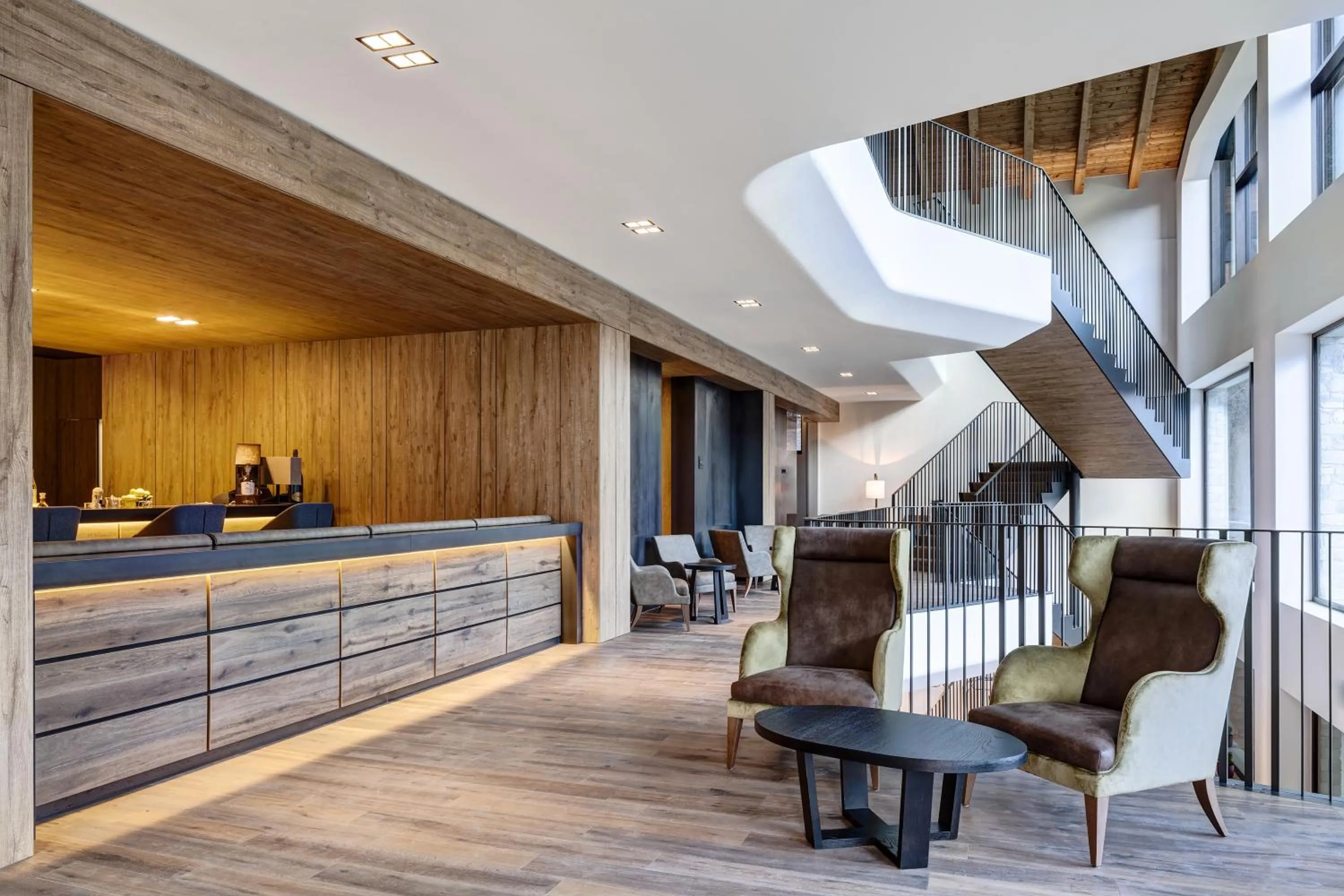 Lobby or reception in Grand Hotel Courmayeur Mont Blanc, by R Collection Hotels