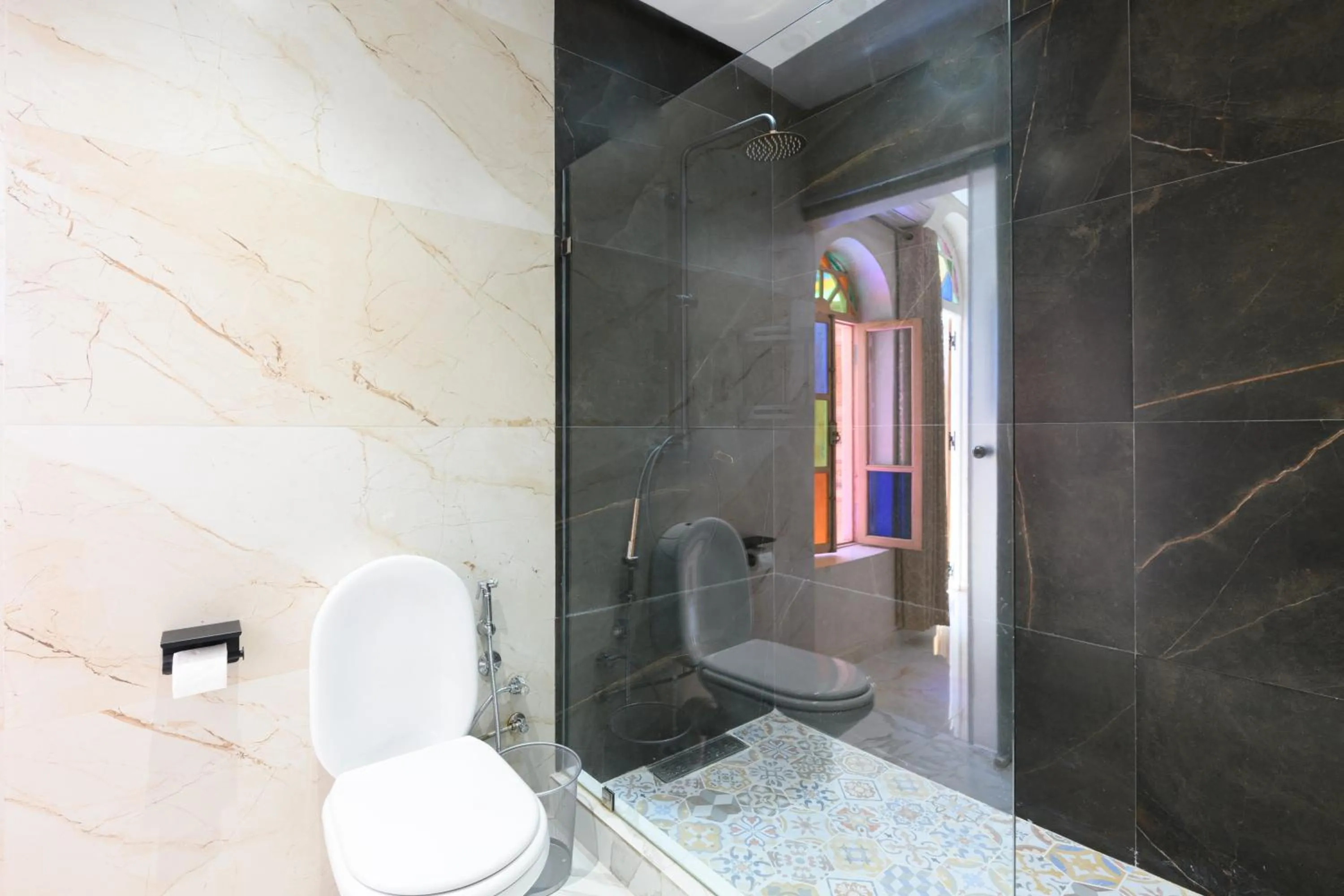 Shower in Luxurious Riad Center Rabat Dar Al Jeld