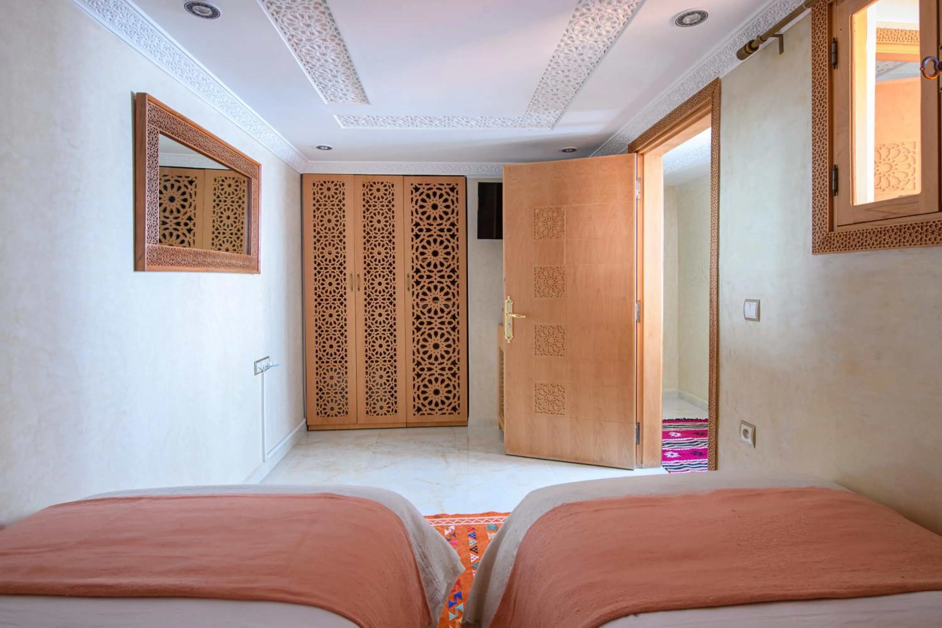 Bed in Luxurious Riad Center Rabat Dar Al Jeld