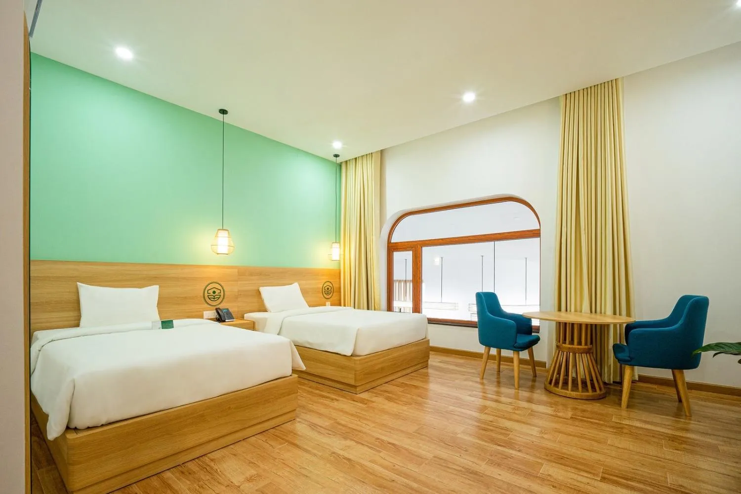 Bed in VinaEcolife Lodge