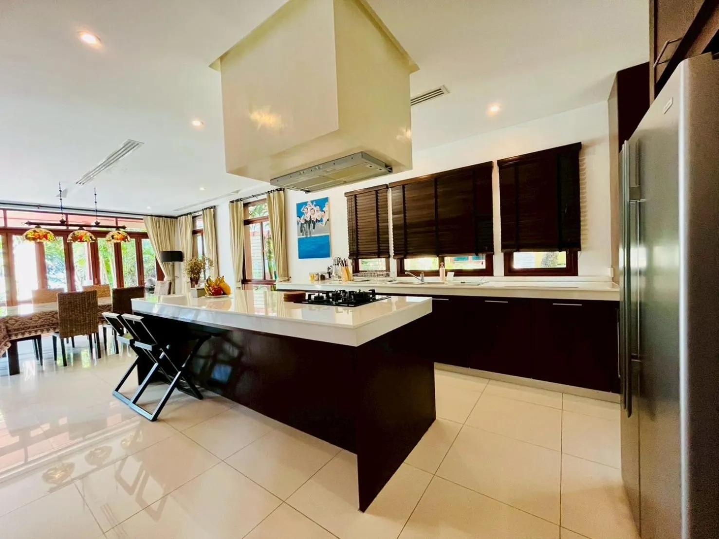 kitchen in Amatapura Beachfront Villa 12, SHA Certified