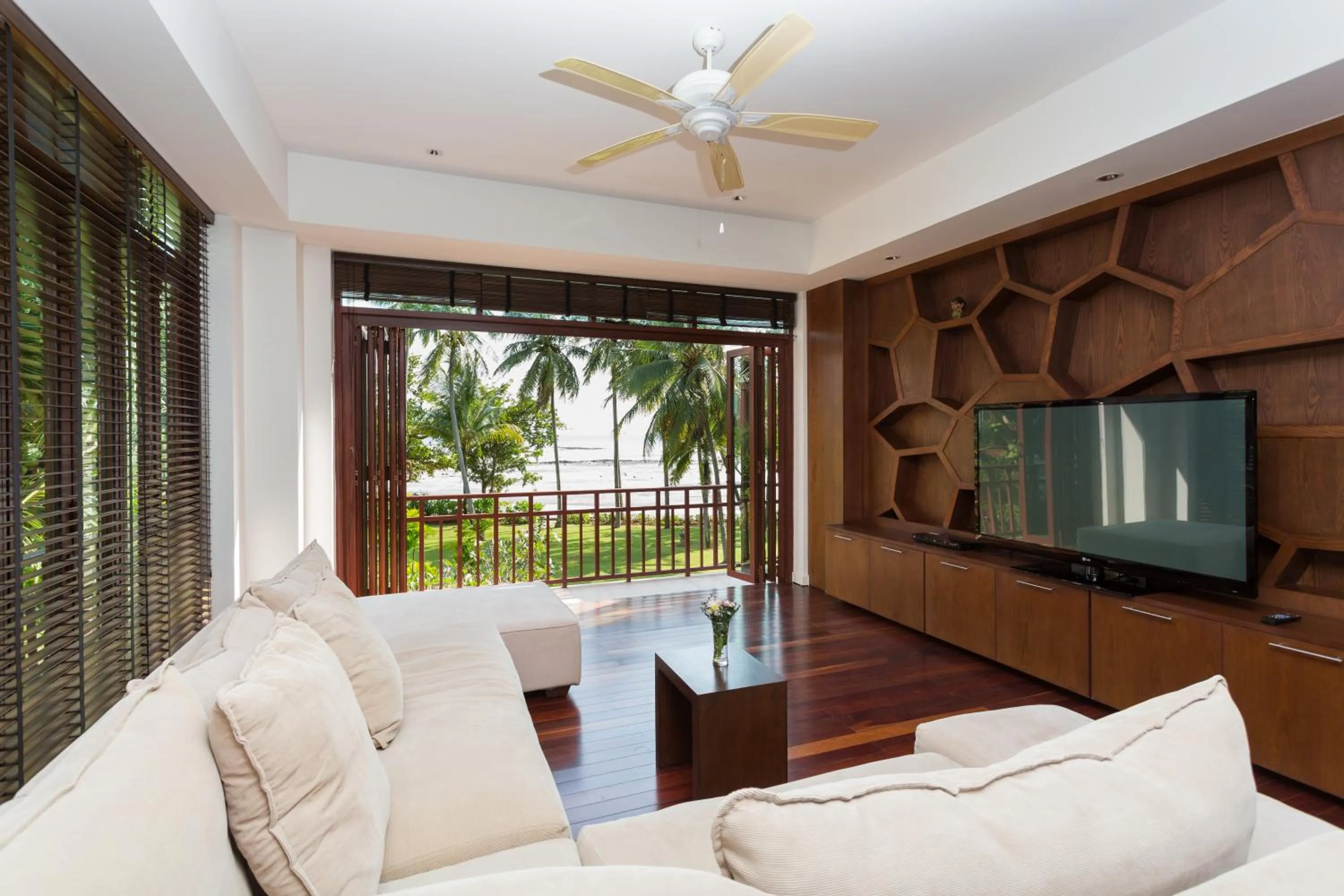 Living room in Amatapura Beachfront Villa 12, SHA Certified