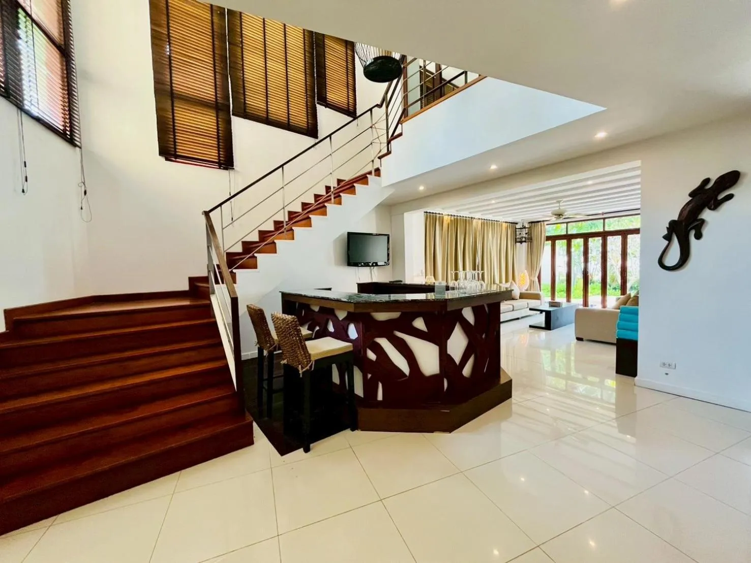 Facade/entrance in Amatapura Beachfront Villa 12, SHA Certified