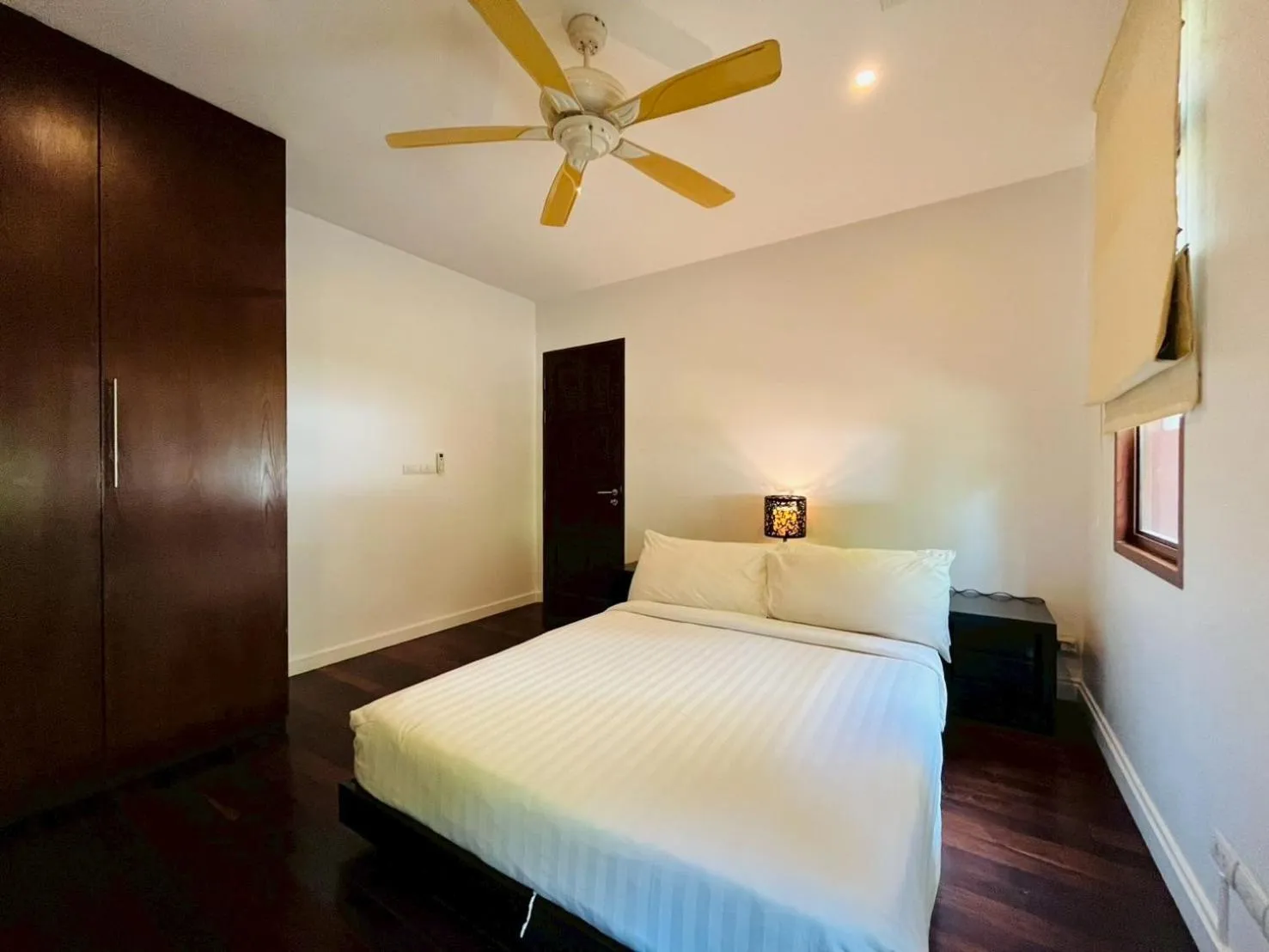 Bedroom, Bed in Amatapura Beachfront Villa 12, SHA Certified