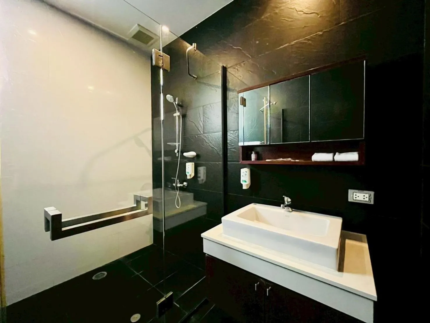 Bathroom in Amatapura Beachfront Villa 12, SHA Certified