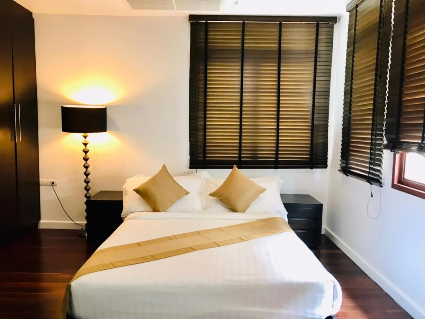 Bedroom, Bed in Amatapura Beachfront Villa 14, SHA Certified