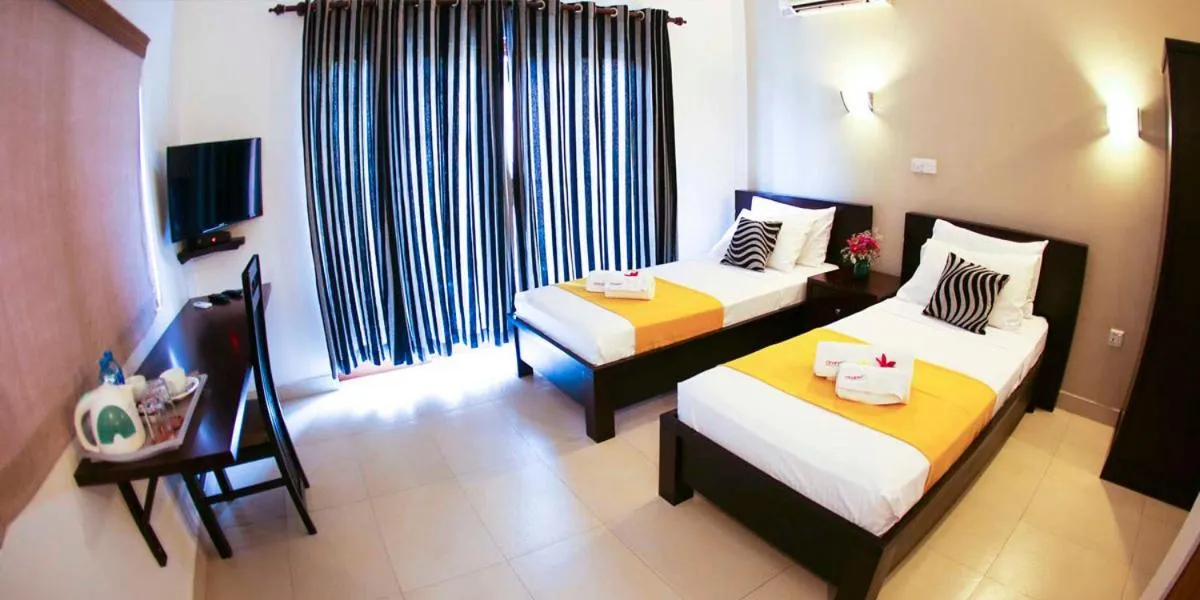 Bed in Hotel Shanelo