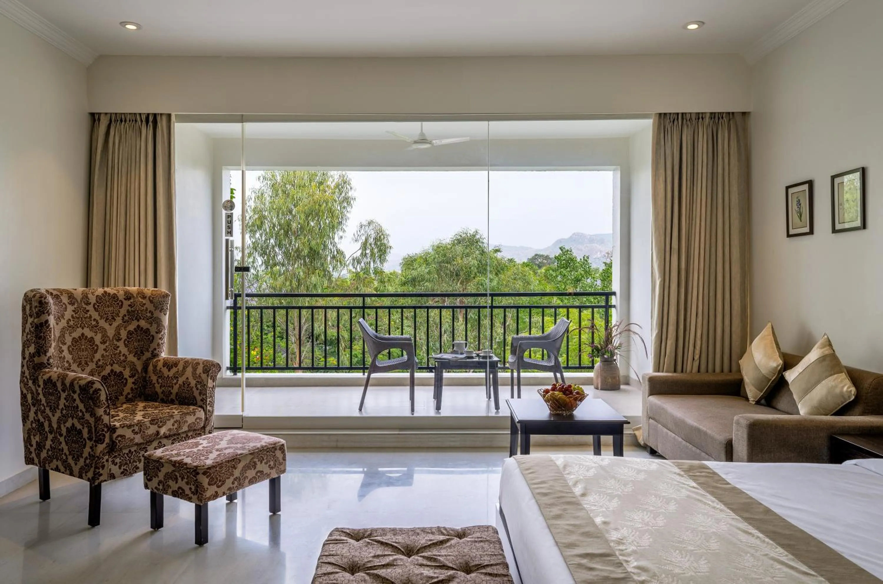 Bed in TatSaraasa Resort & Spa, Udaipur