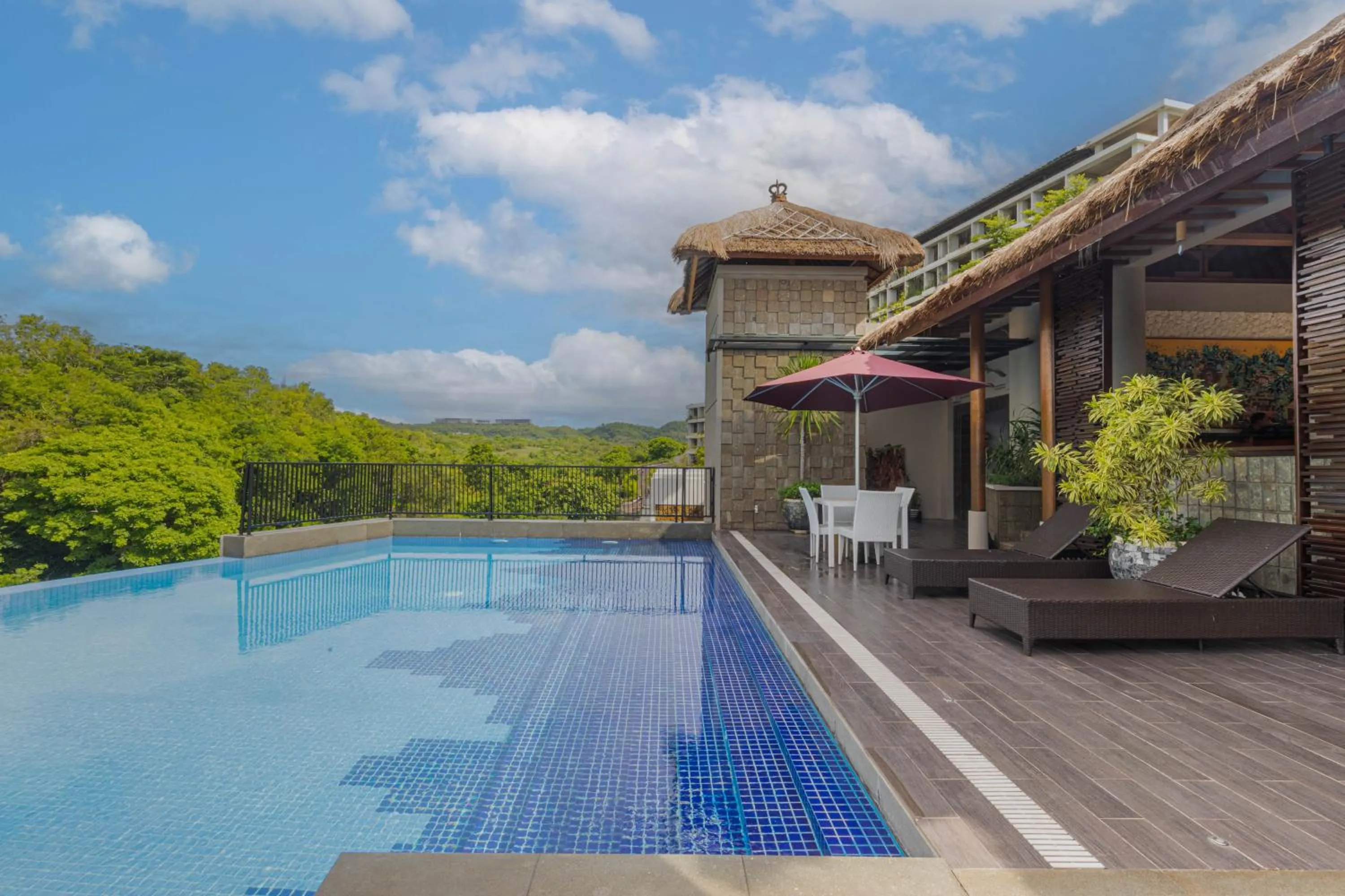 Pool view in The Sterling Villas