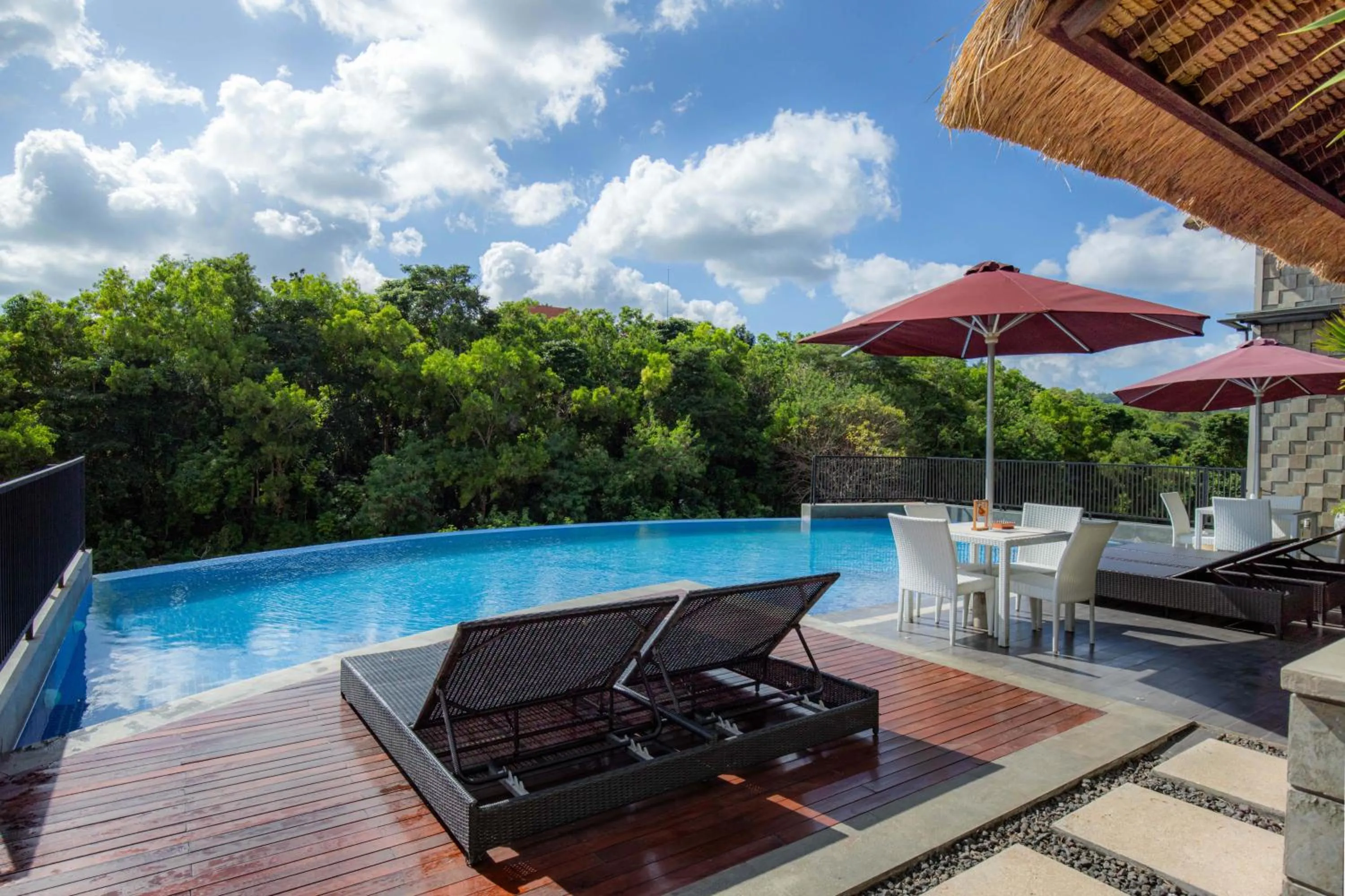 Pool view in The Sterling Villas