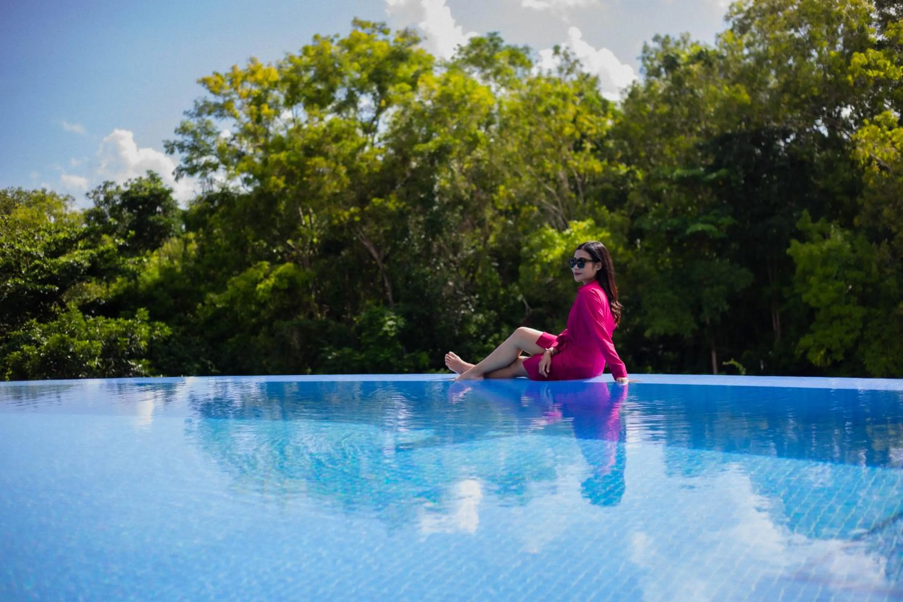 Pool view in The Sterling Villas