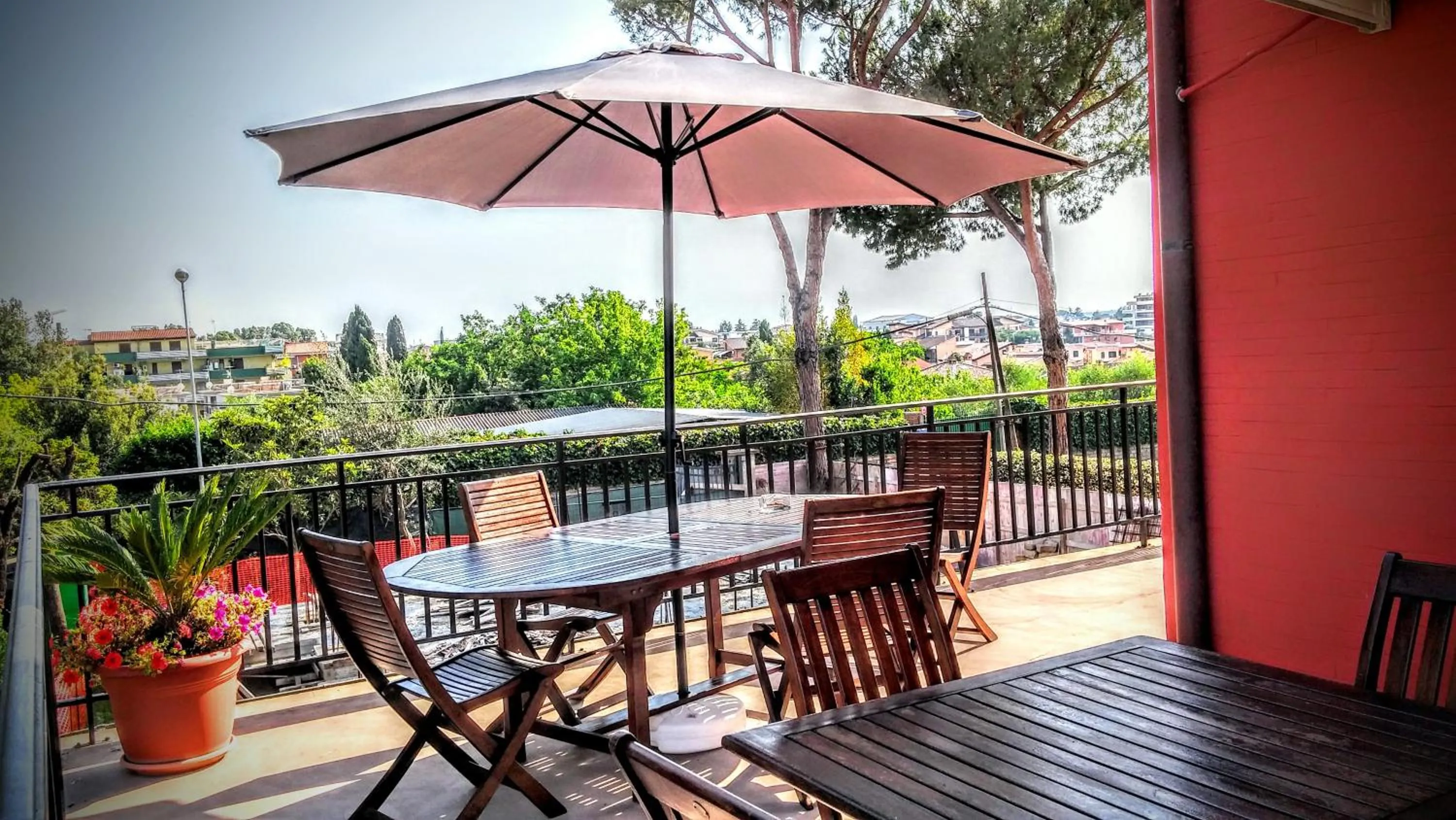 Balcony/Terrace in Affittacamere Campus Trigoria