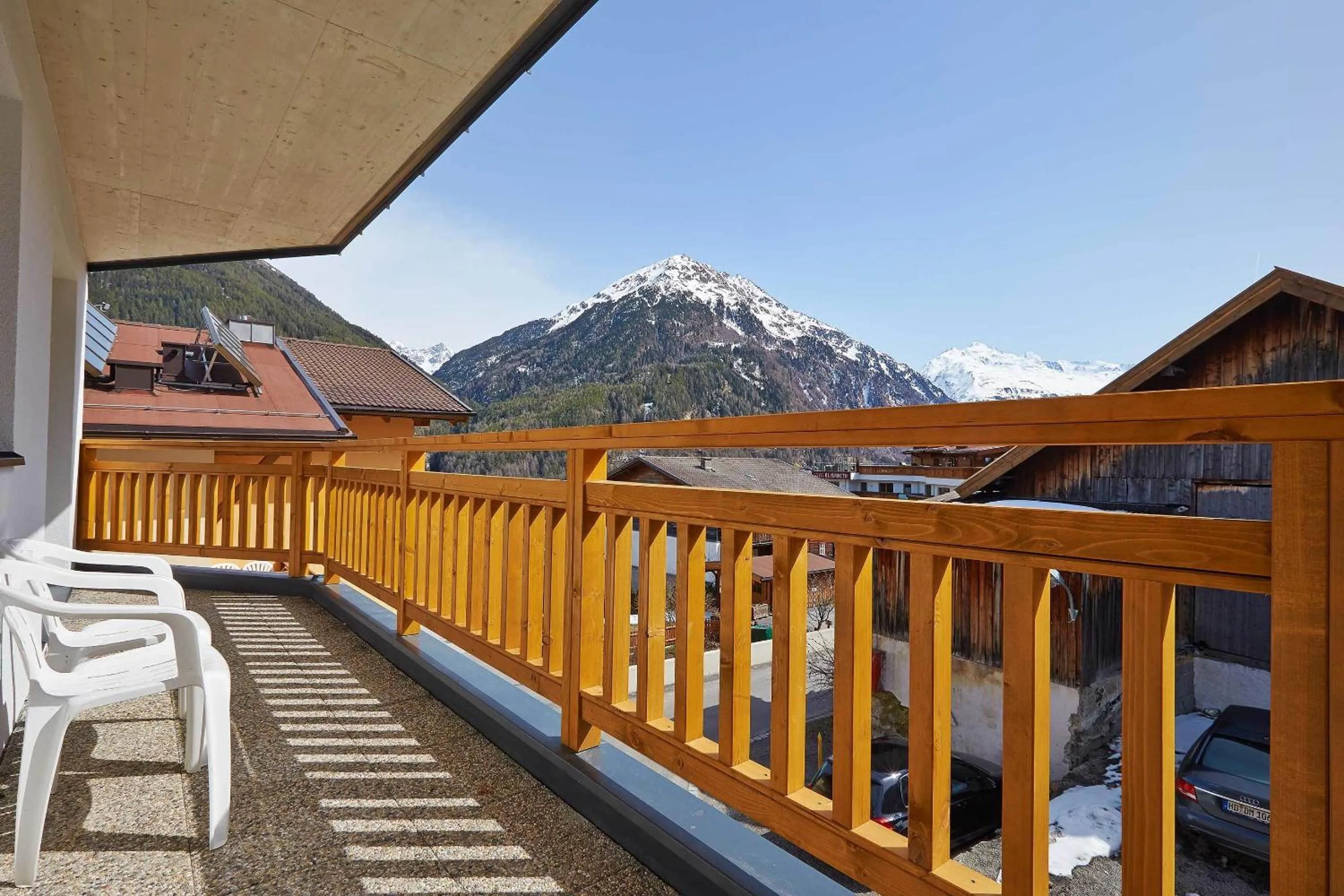 Balcony/Terrace in Alpendiamond Ski in & Bike Out apartments Top 200, 400 & penthouse 600