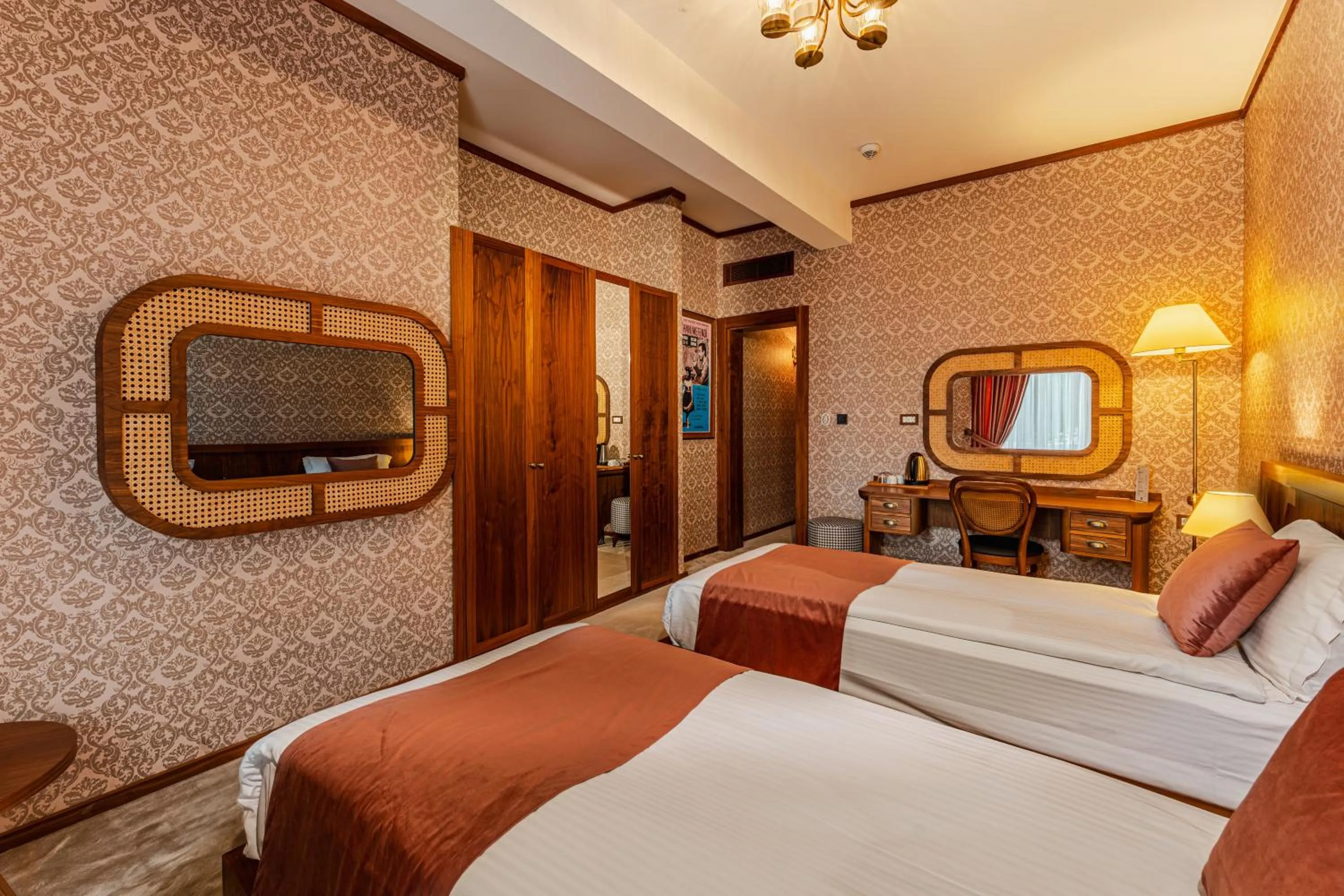 Communal lounge/ TV room, Bed in 74 Otel