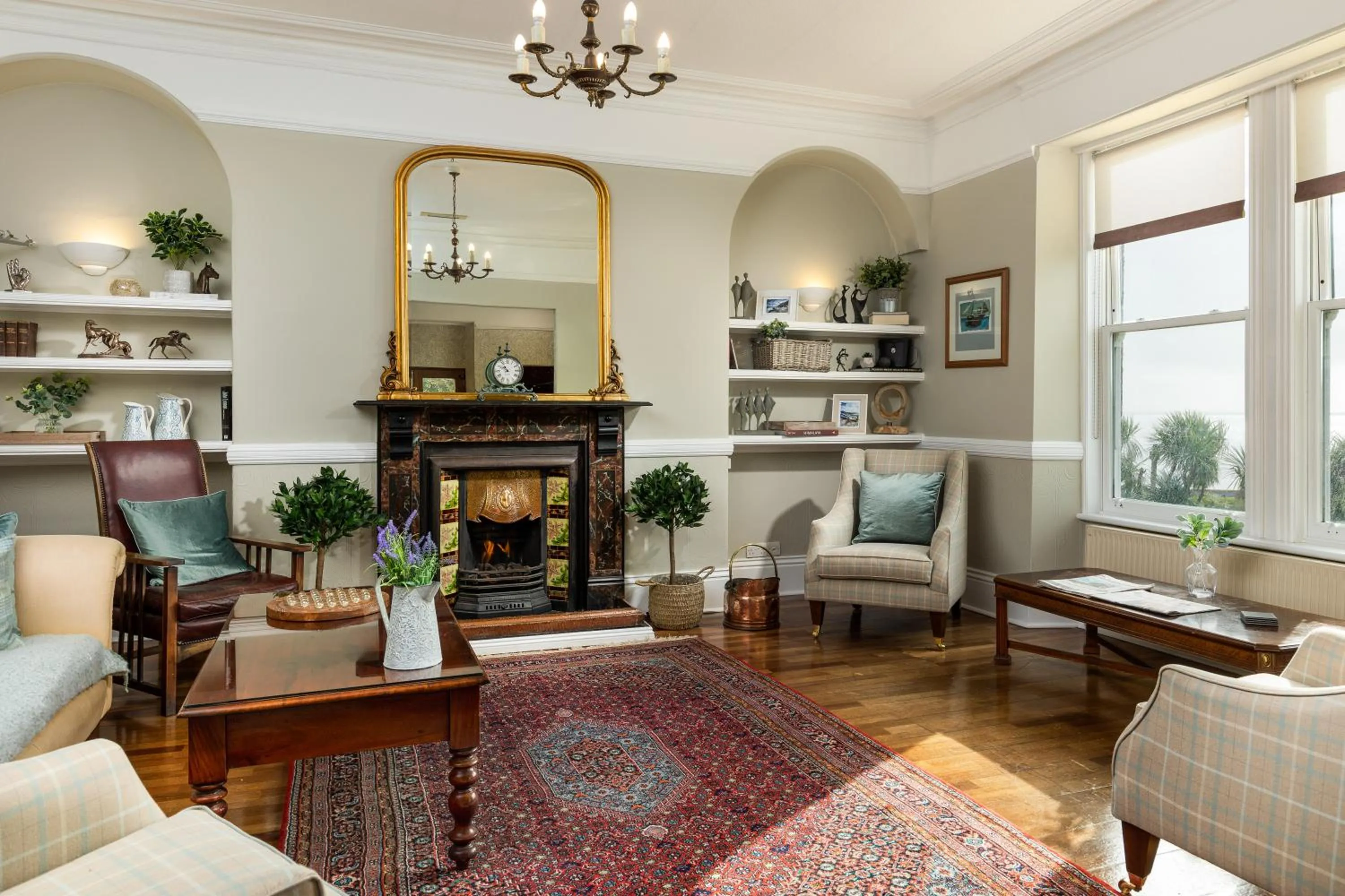 Seating area in Hotel Penzance