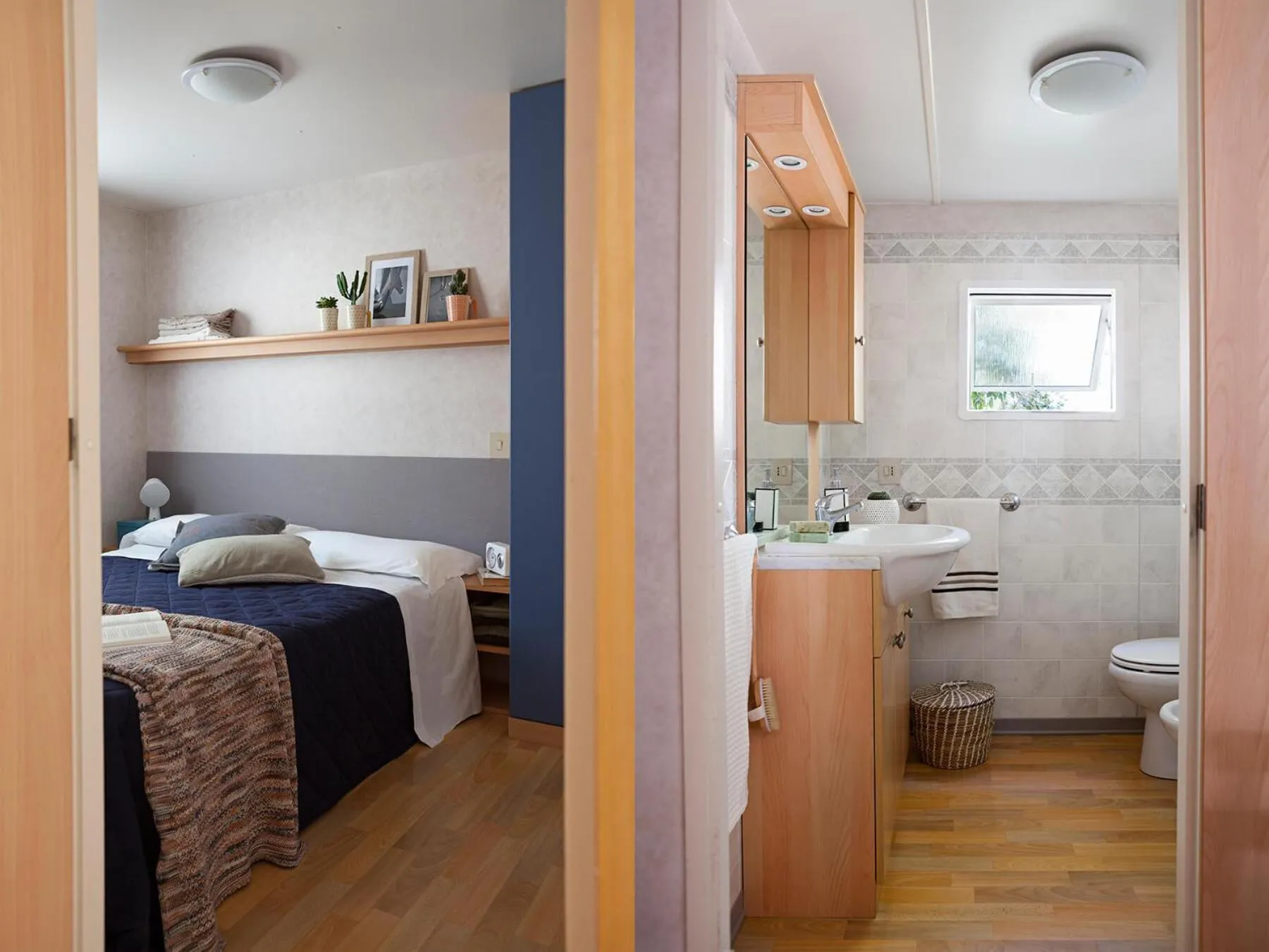 Bathroom, Bed in PuntAla Camp & Resort