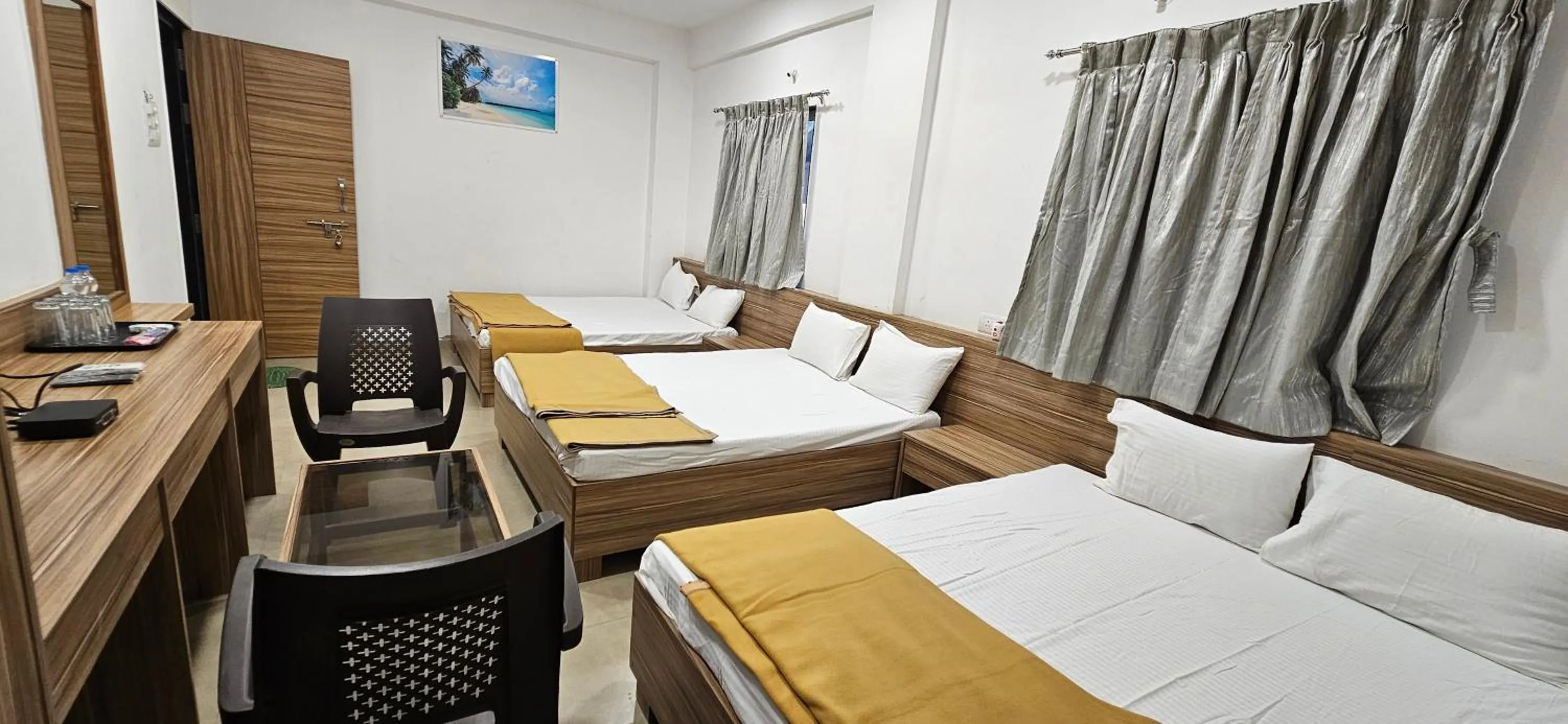 Bed in Hotel Suryaprabha- Near Diveagar Beach
