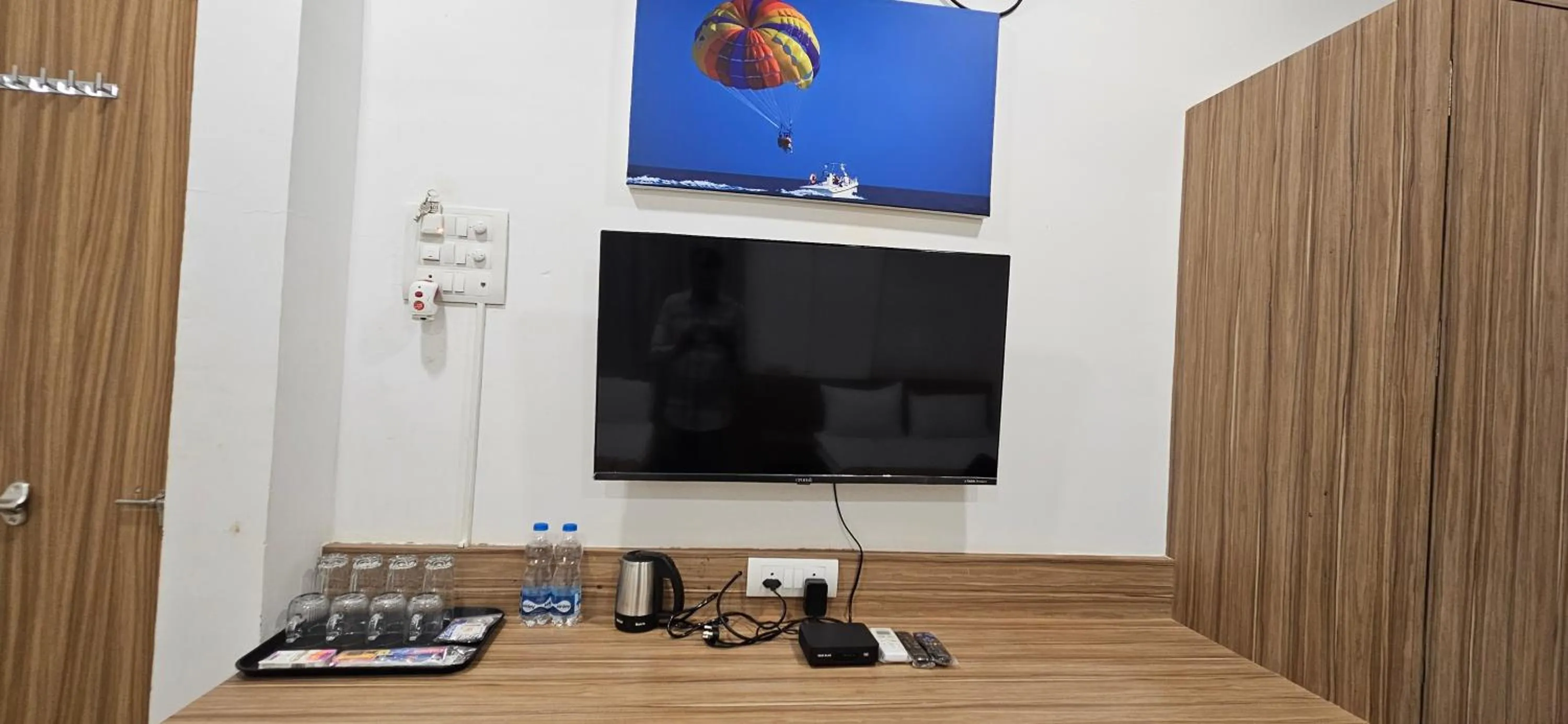 TV and multimedia in Hotel Suryaprabha- Near Diveagar Beach