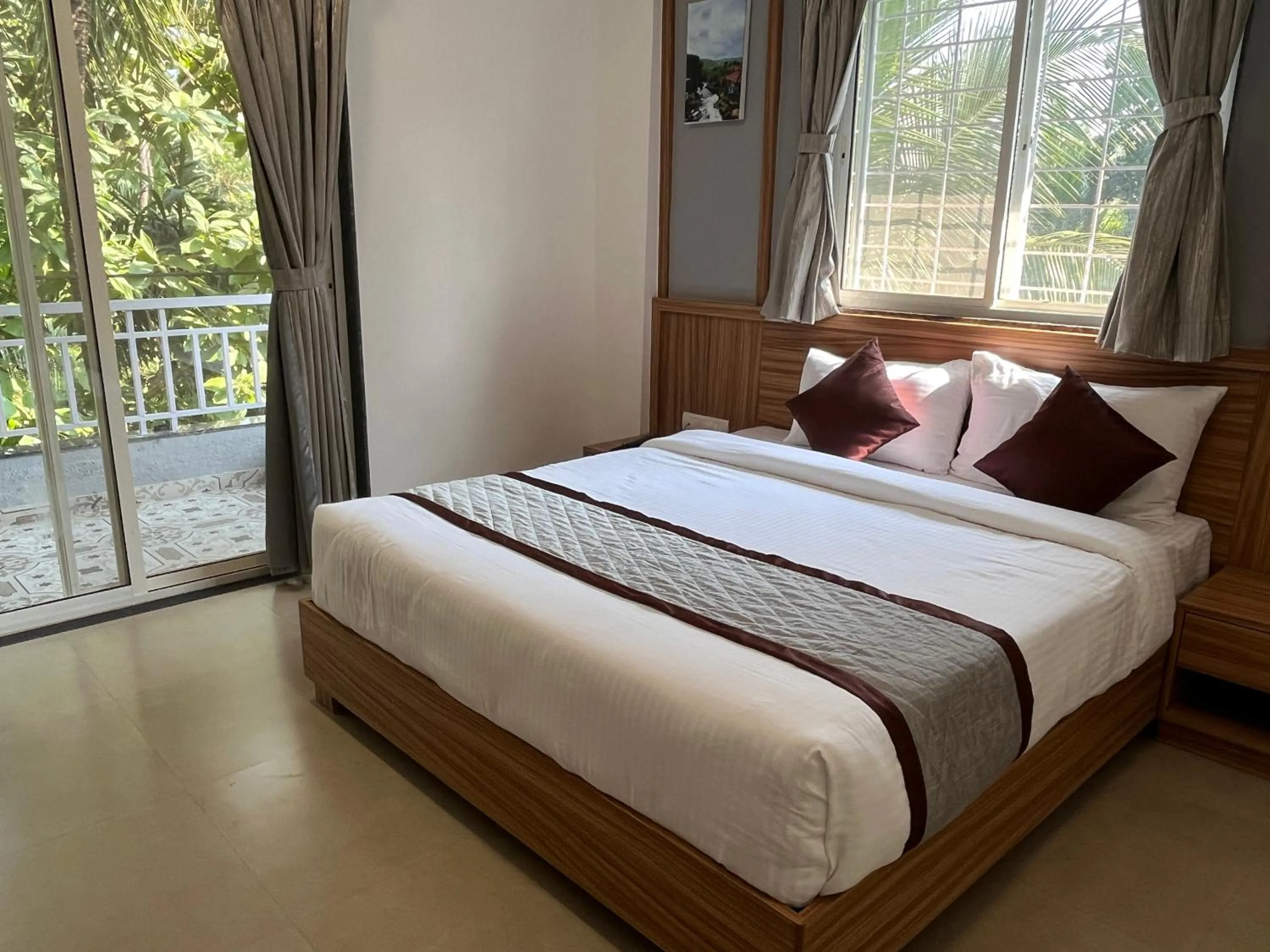 Bed in Hotel Suryaprabha- Near Diveagar Beach