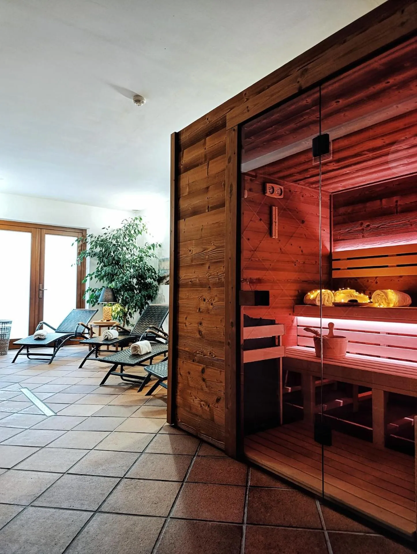 Sauna in Wellness hotel & minipivovar Kněžínek