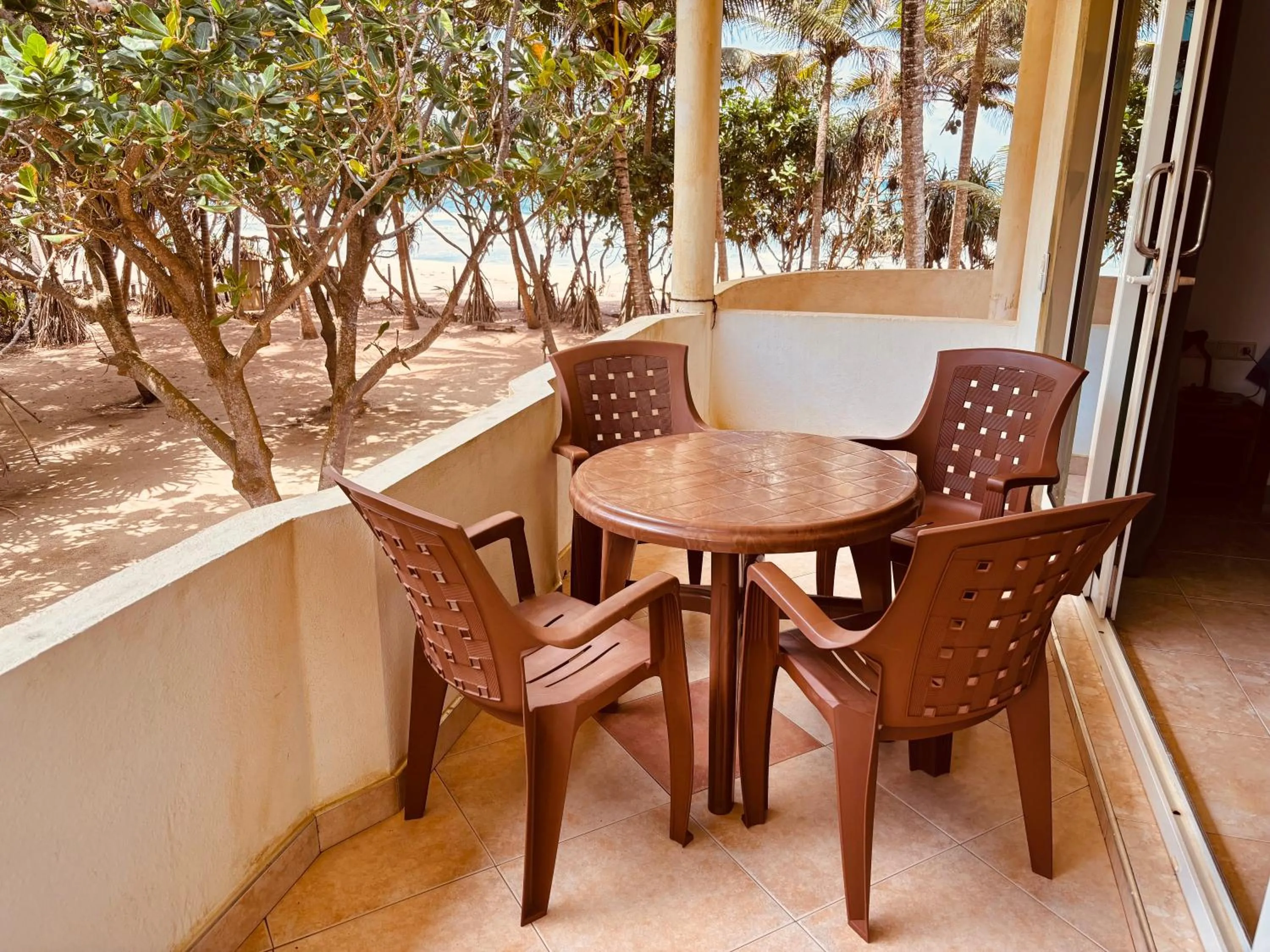Balcony/Terrace in Raja Beach Hotel