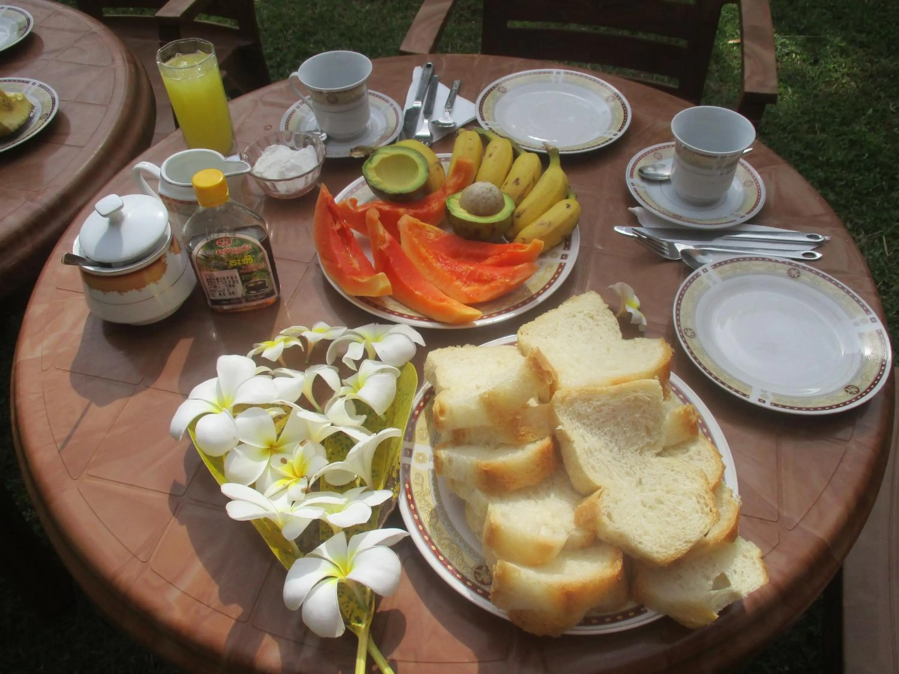 Continental breakfast in Raja Beach Hotel