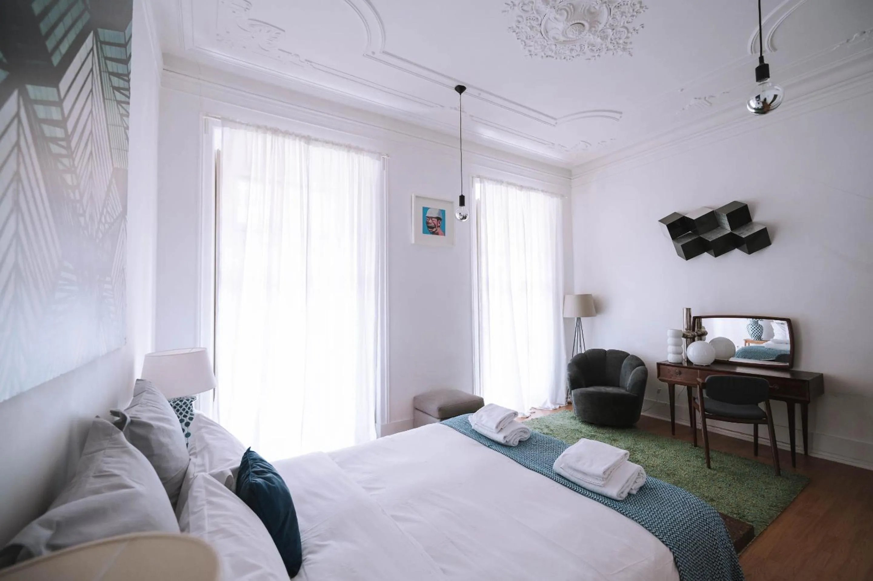 Bedroom, Bed in House Sao Bento