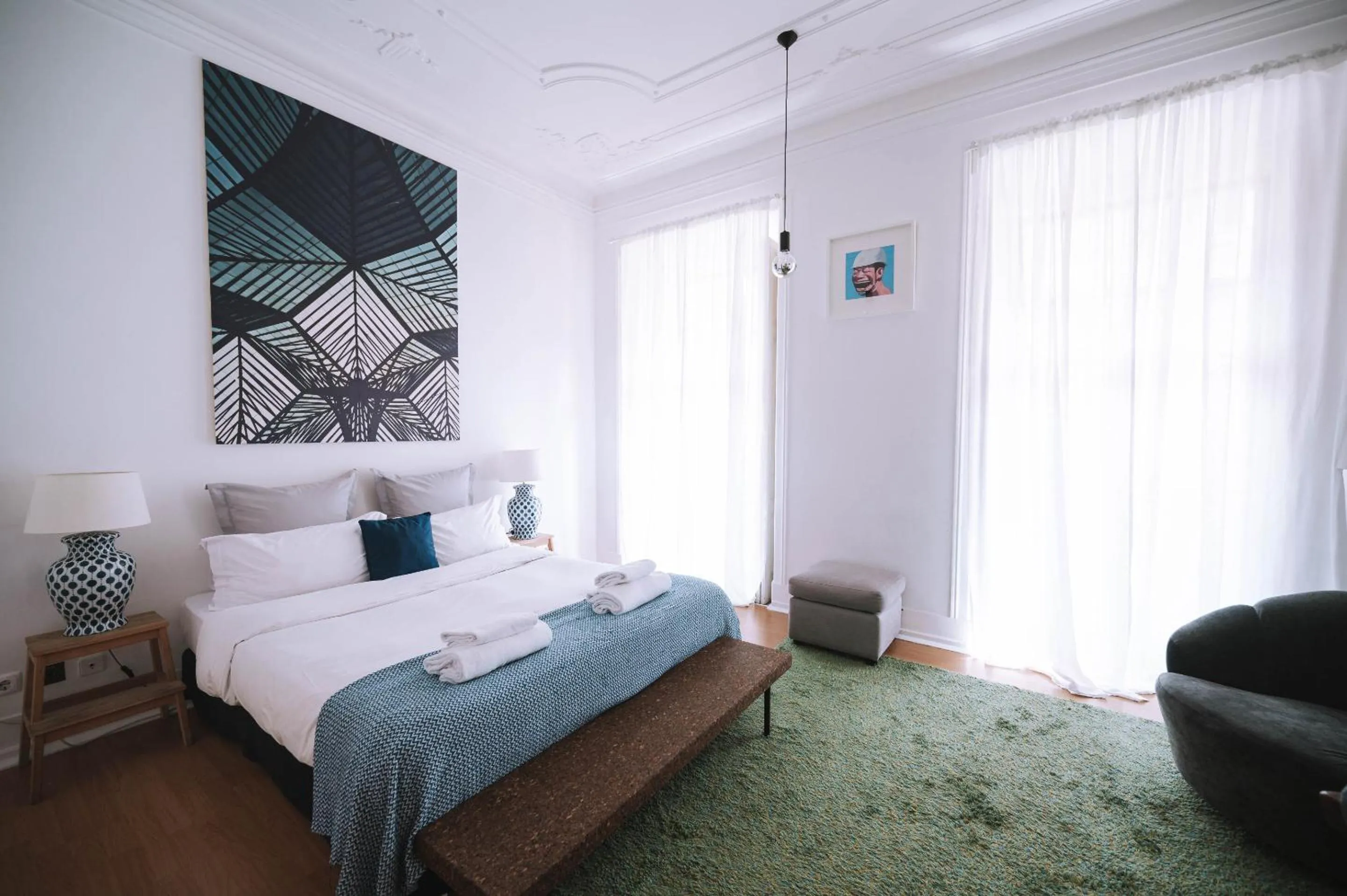 Bedroom, Bed in House Sao Bento