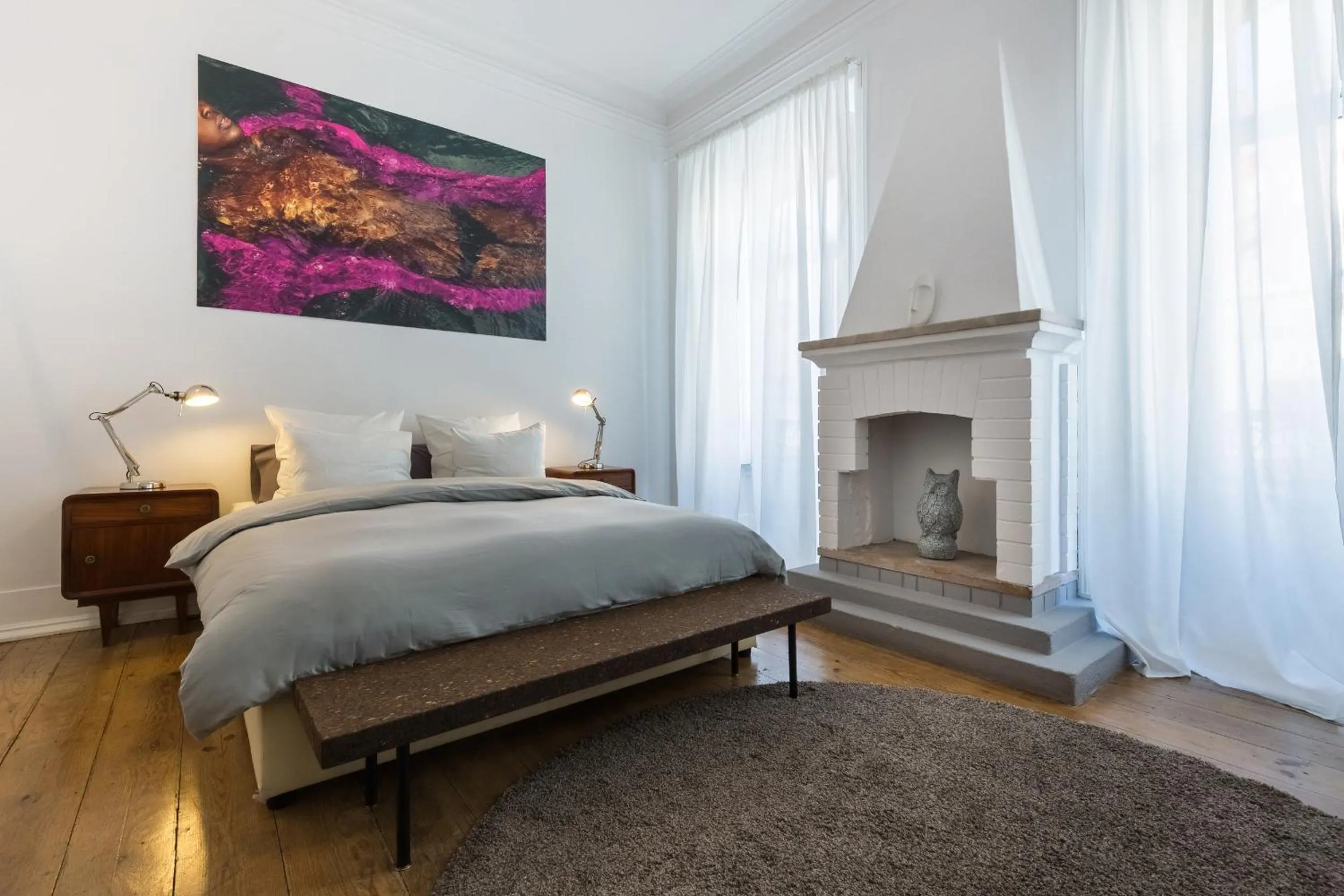 Bedroom, Bed in House Sao Bento