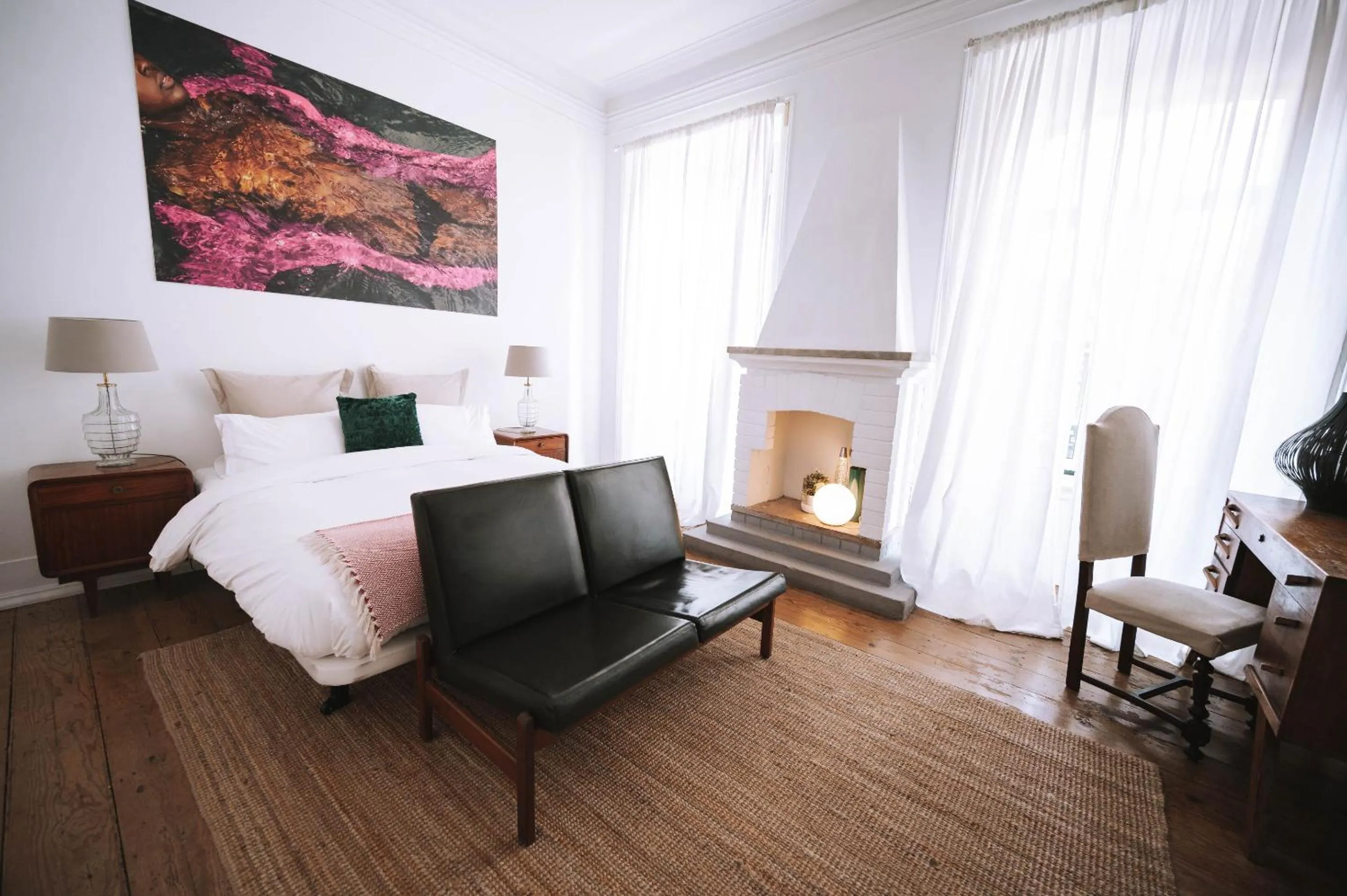 Bedroom, Bed in House Sao Bento