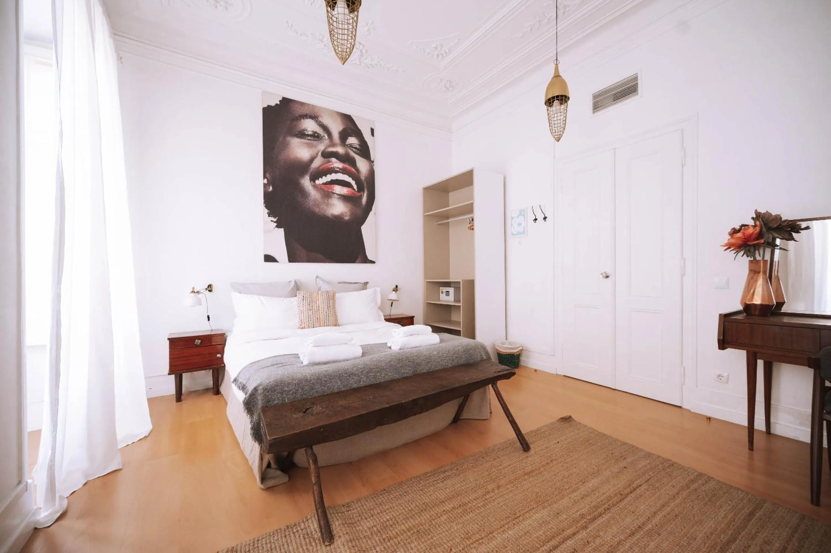 Bedroom, Bed in House Sao Bento