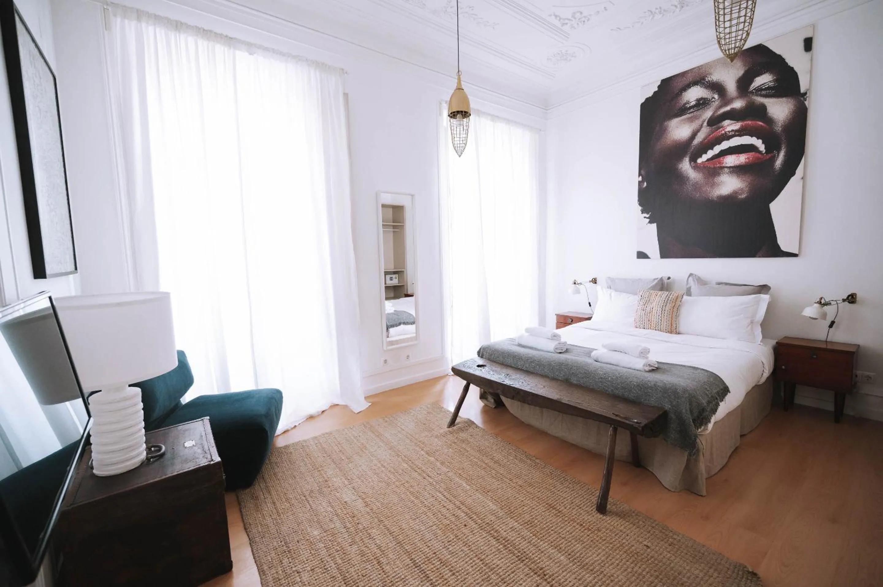 Bedroom, Bed in House Sao Bento