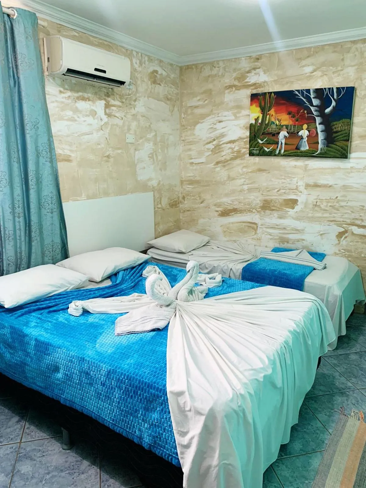 Bed in Pousada Casa Porto