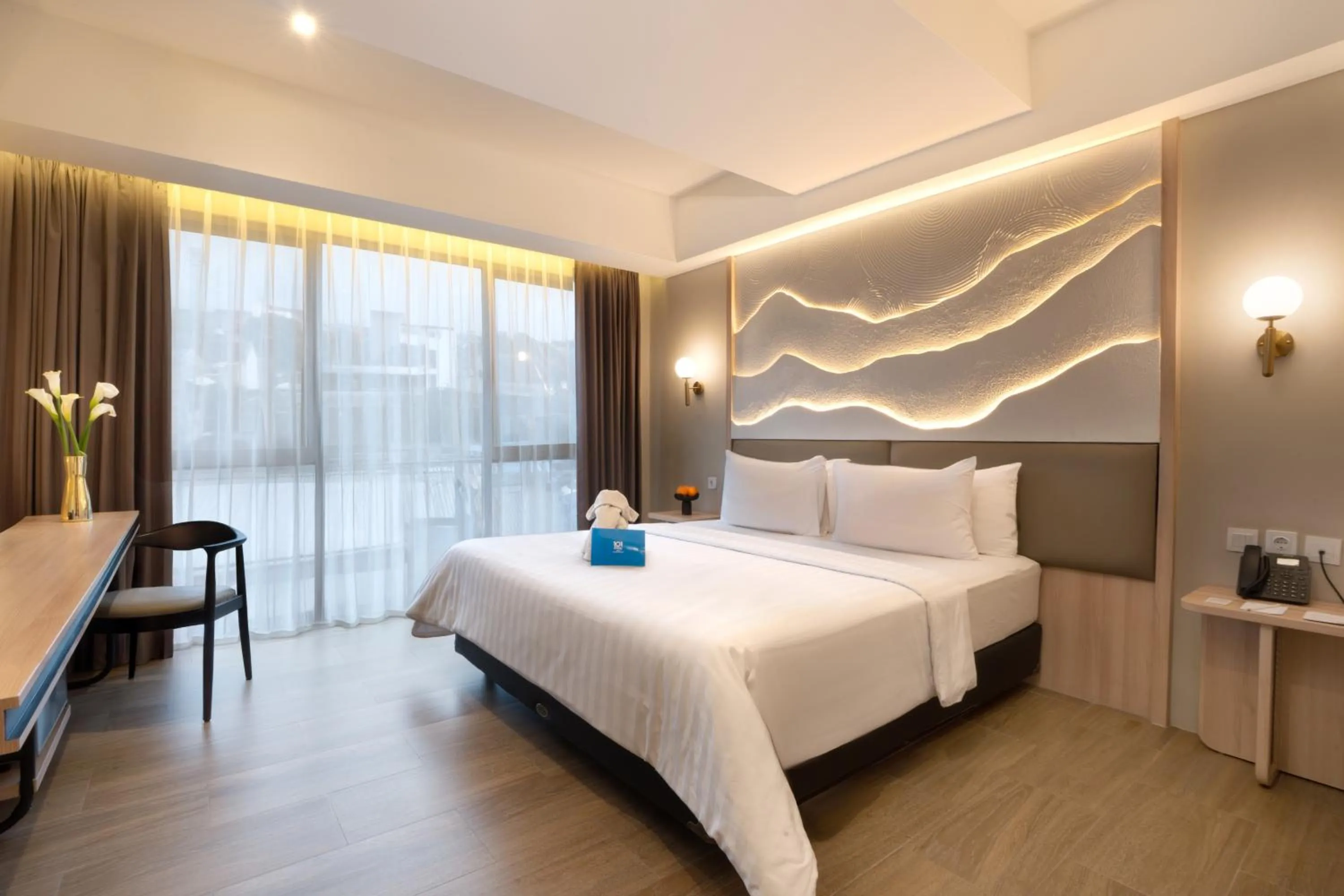 View (from property/room), Bed in 1O1 STYLE Yogyakarta Malioboro