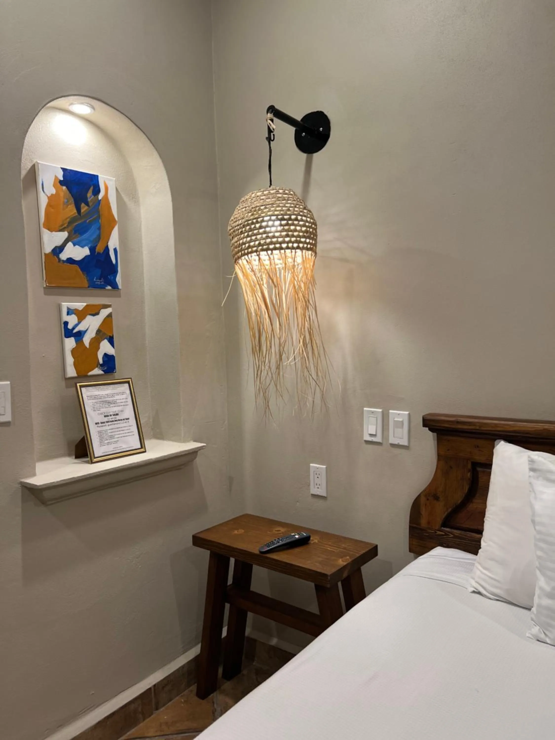 Decorative detail, Bed in Hotel 1697 Loreto