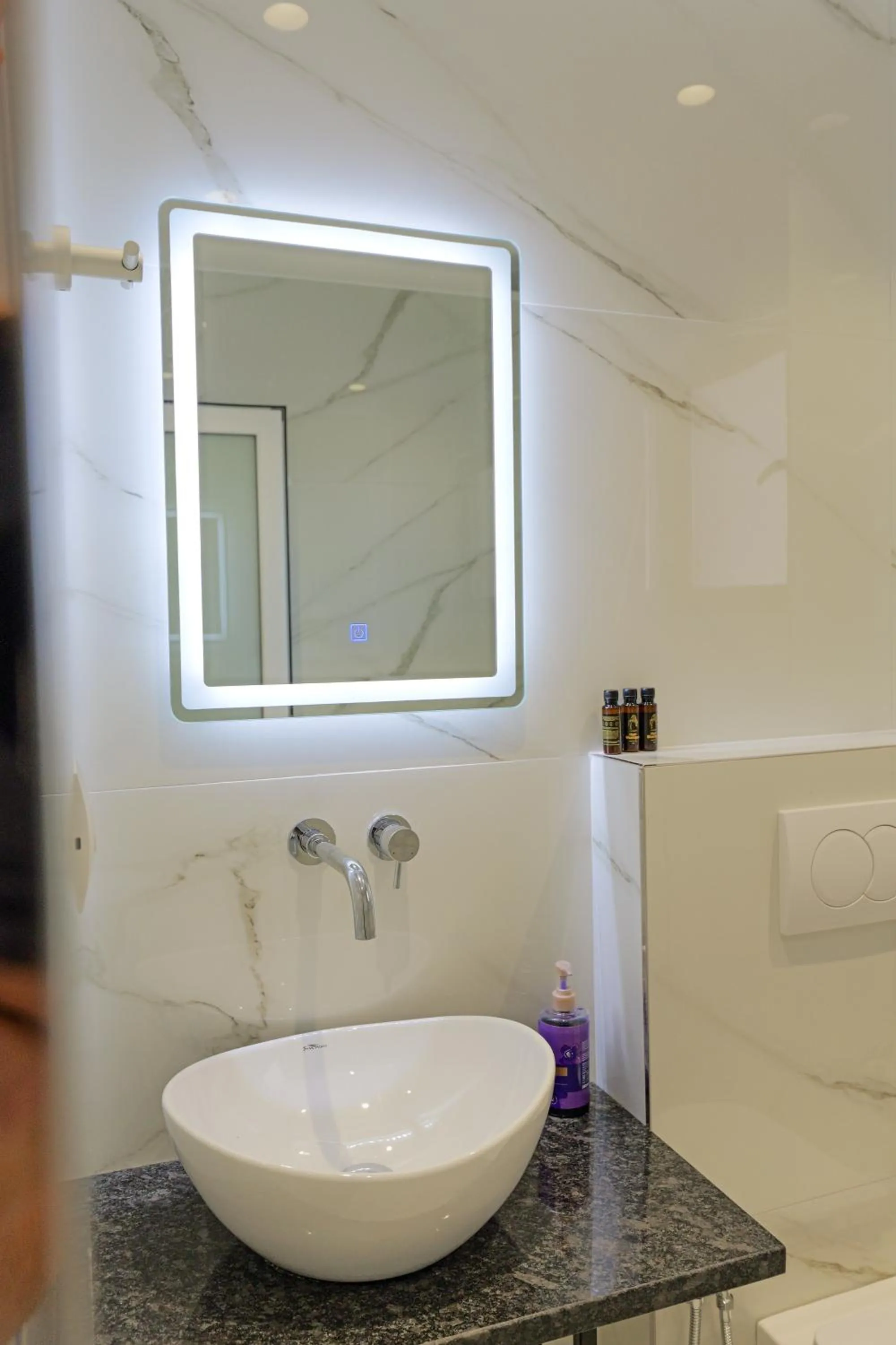 Bathroom in Central Garden Sofia 1- Free Parking