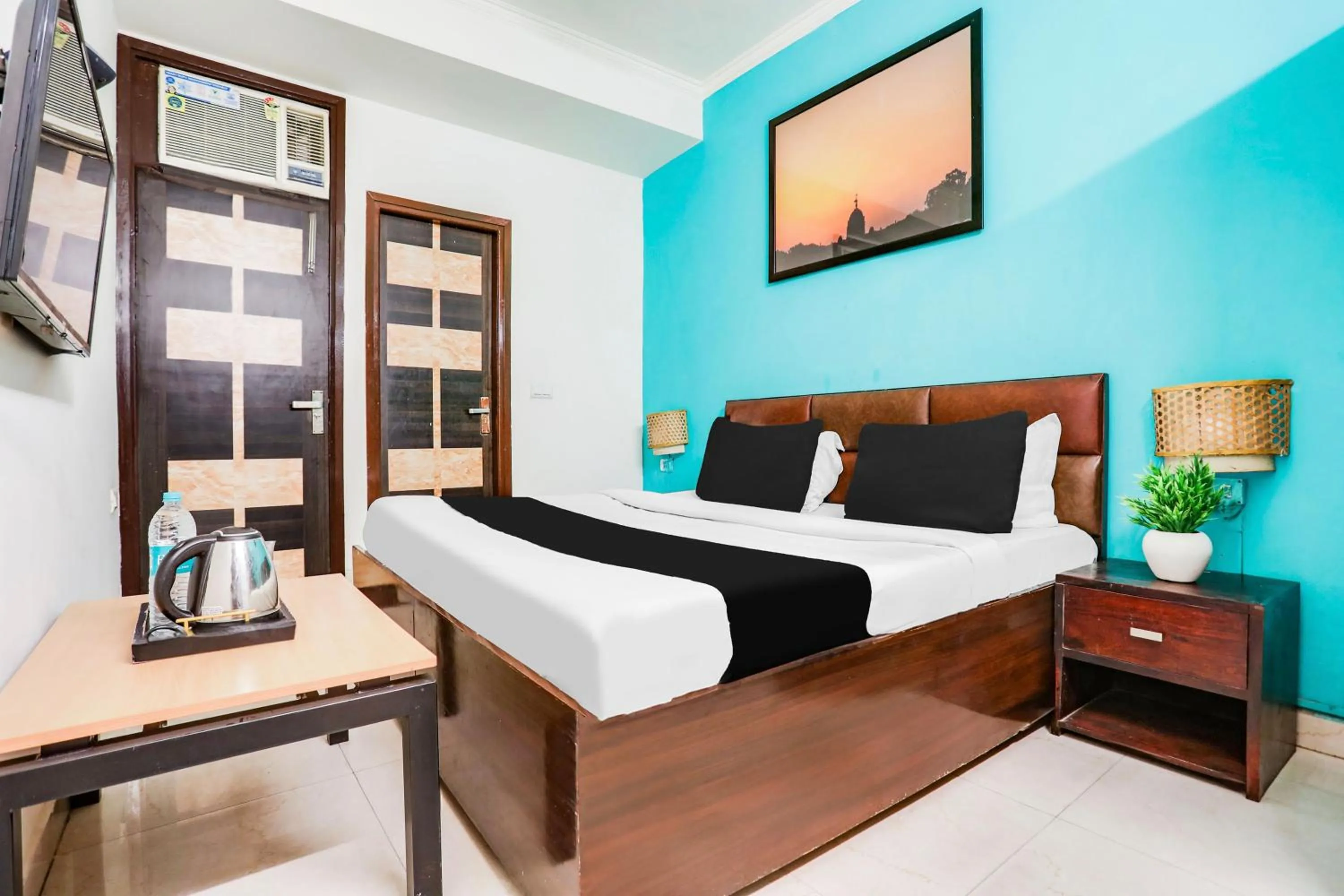 Bedroom, Bed in Hotel O Saket Residency KD Plaza Near Saket Metro