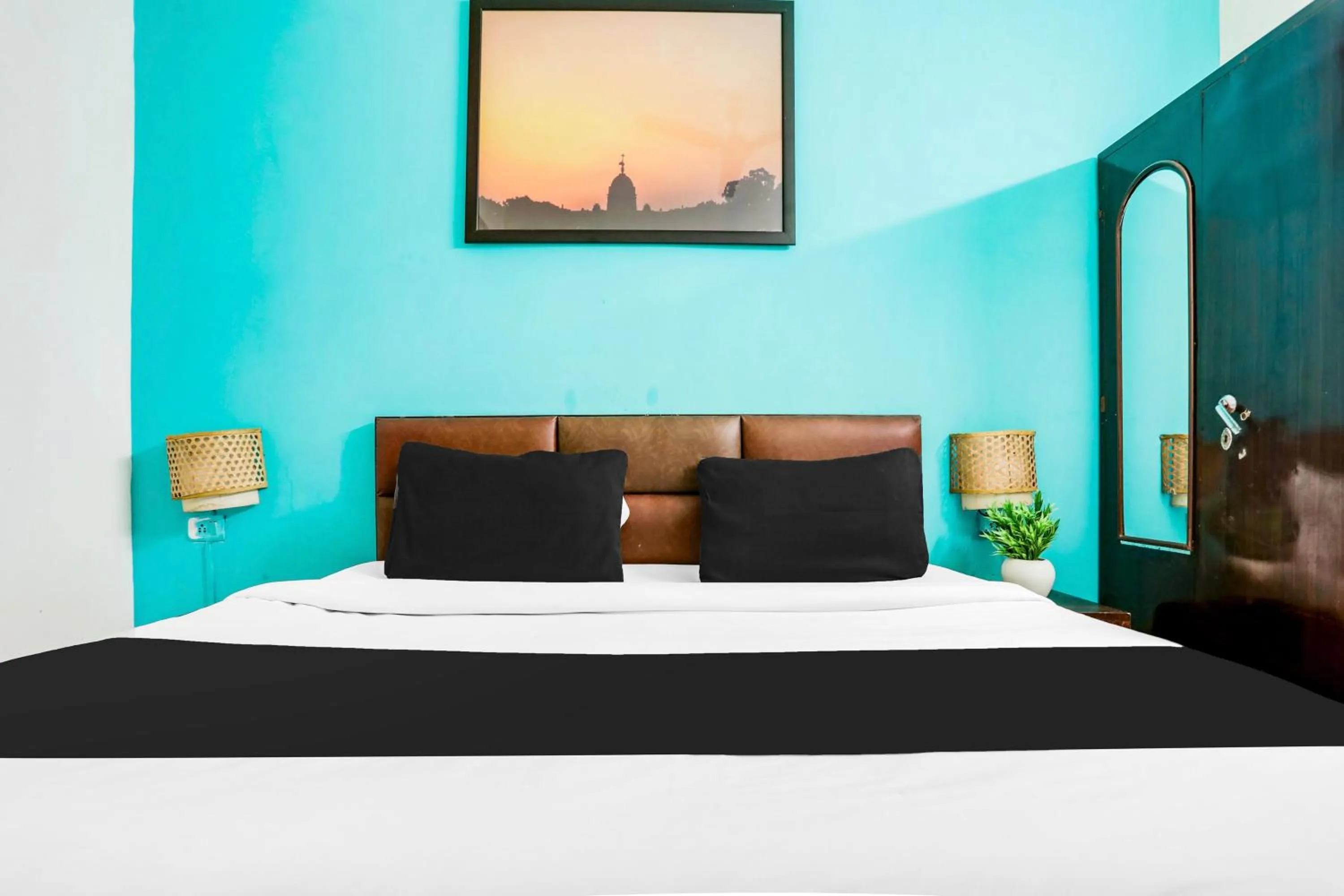 Bedroom, Bed in Hotel O Saket Residency KD Plaza Near Saket Metro